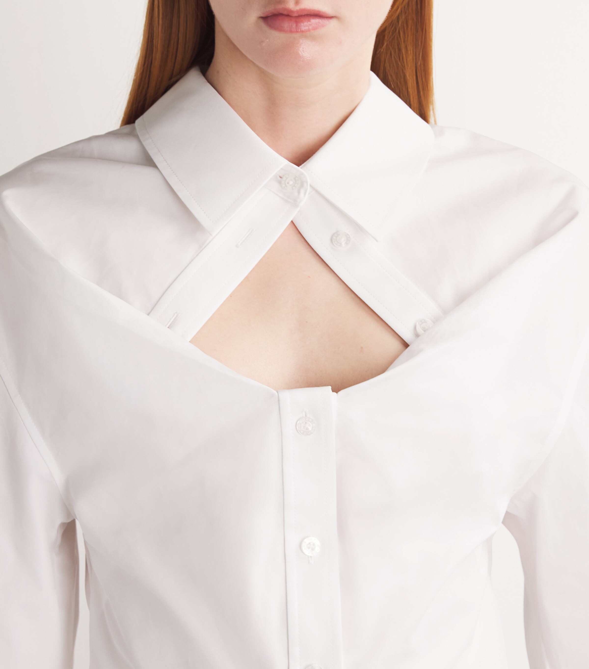 Cotton Deconstructed Shirt 100WHITE Image 6