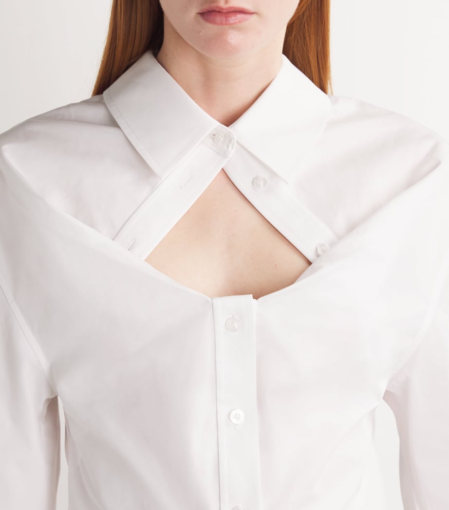 Cotton Deconstructed Shirt 100WHITE Image 6
