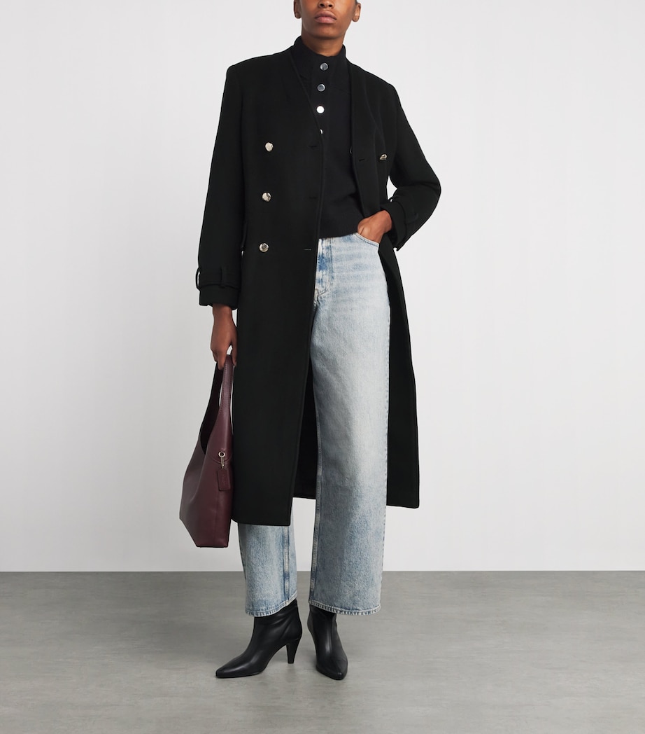 Wool-Blend Overcoat BLACK Image 2