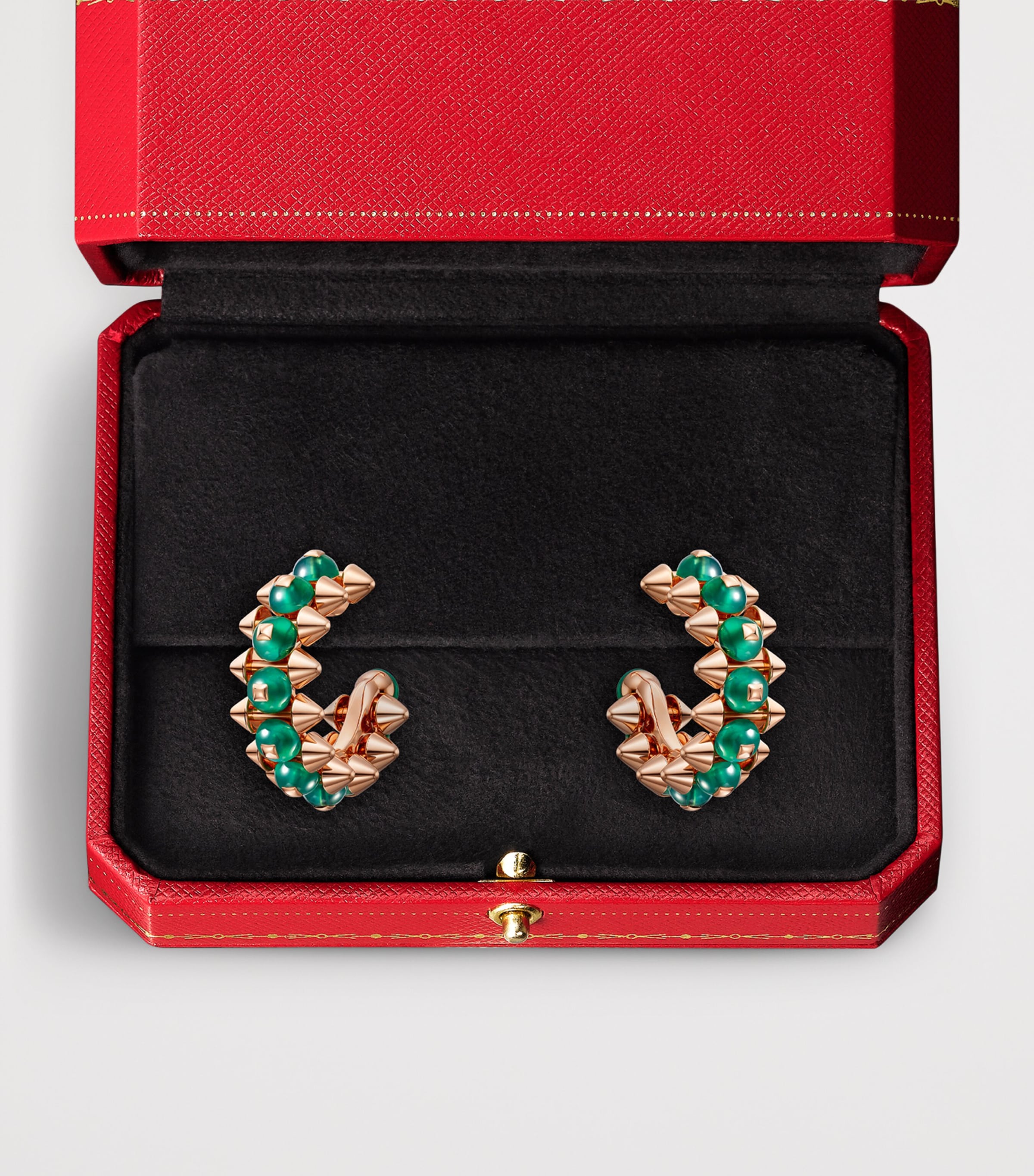 Cartier Rose Gold and Agate Clash de Cartier Hoop Earrings Rose Gold Image 4