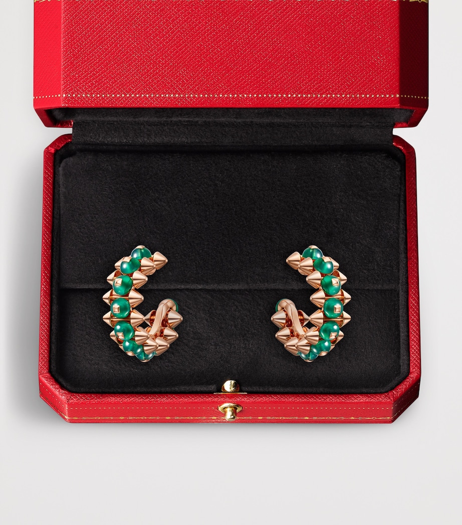 Cartier Rose Gold and Agate Clash de Cartier Hoop Earrings Rose Gold Image 4