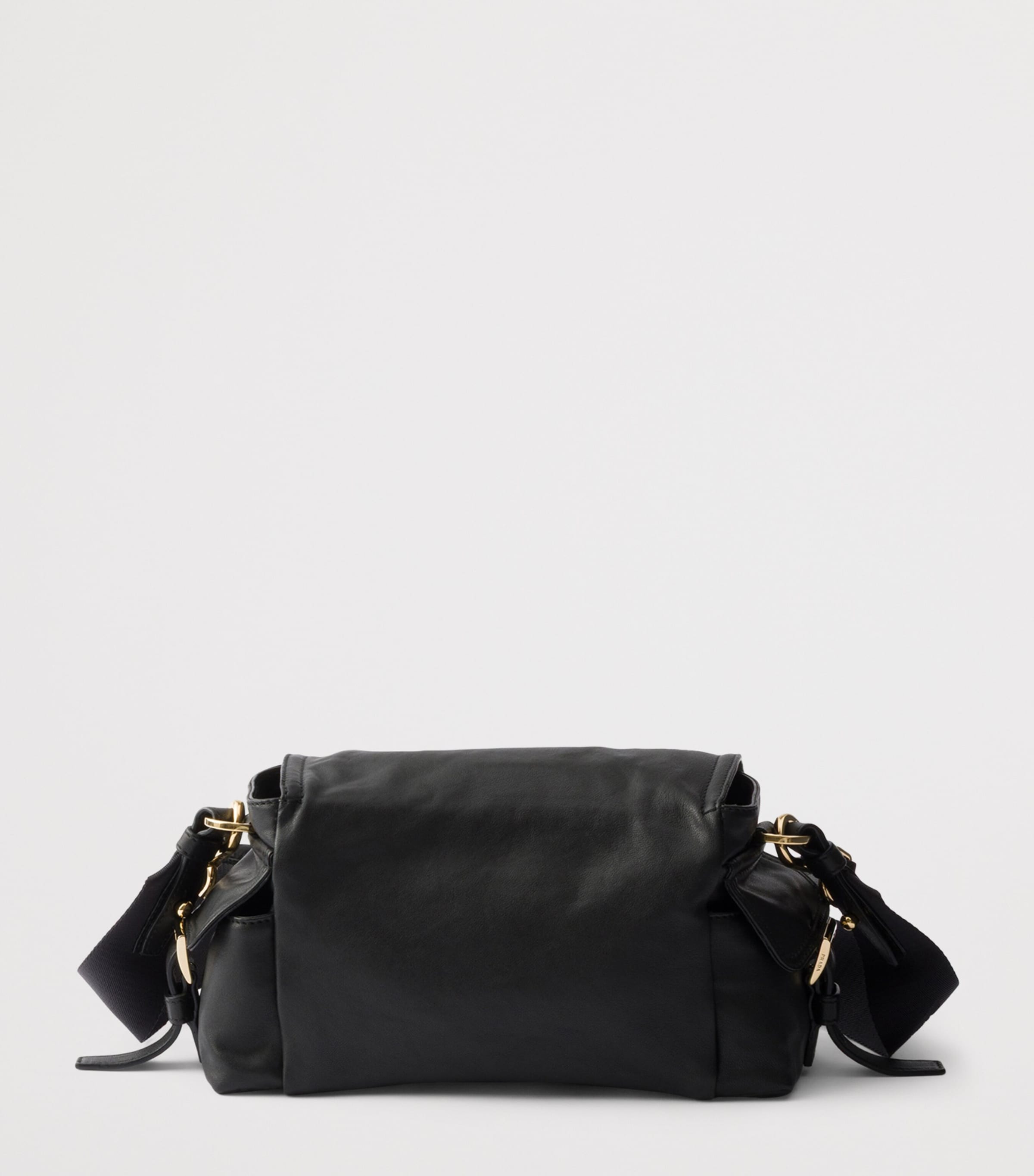Prada Leather Explore Shoulder Bag Black Image 3