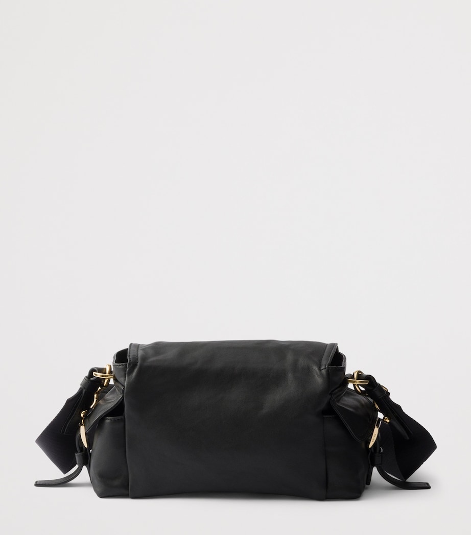 Prada Leather Explore Shoulder Bag Black Image 3
