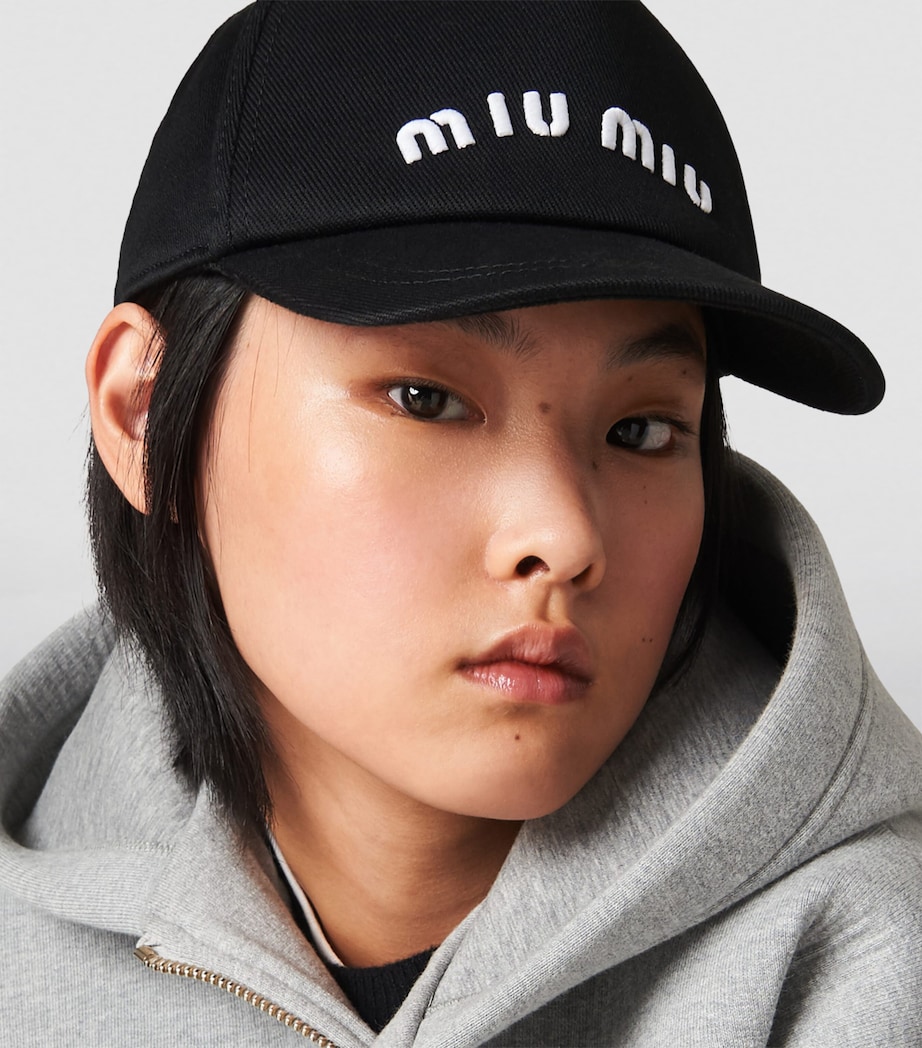 Miu Miu Logo Baseball Cap Image 2