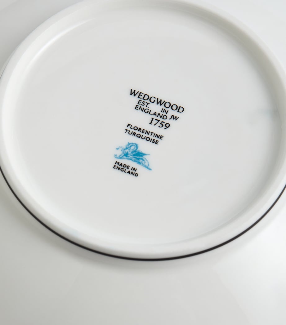 Wedgwood Florentine Soup/Noodle Bowl (20cm) Turquoise Image 6