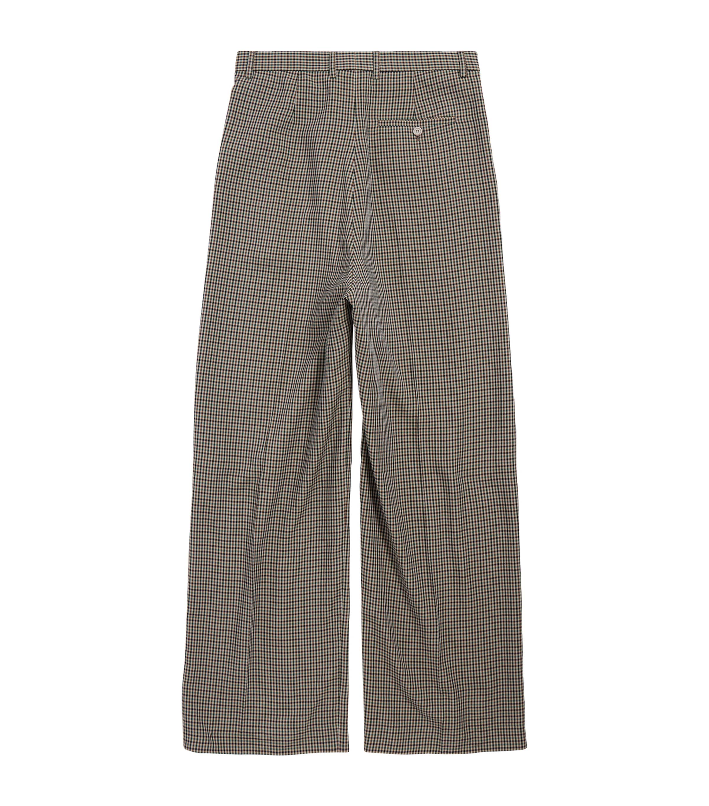 Check Wide-Leg Trousers 2866 Image 5