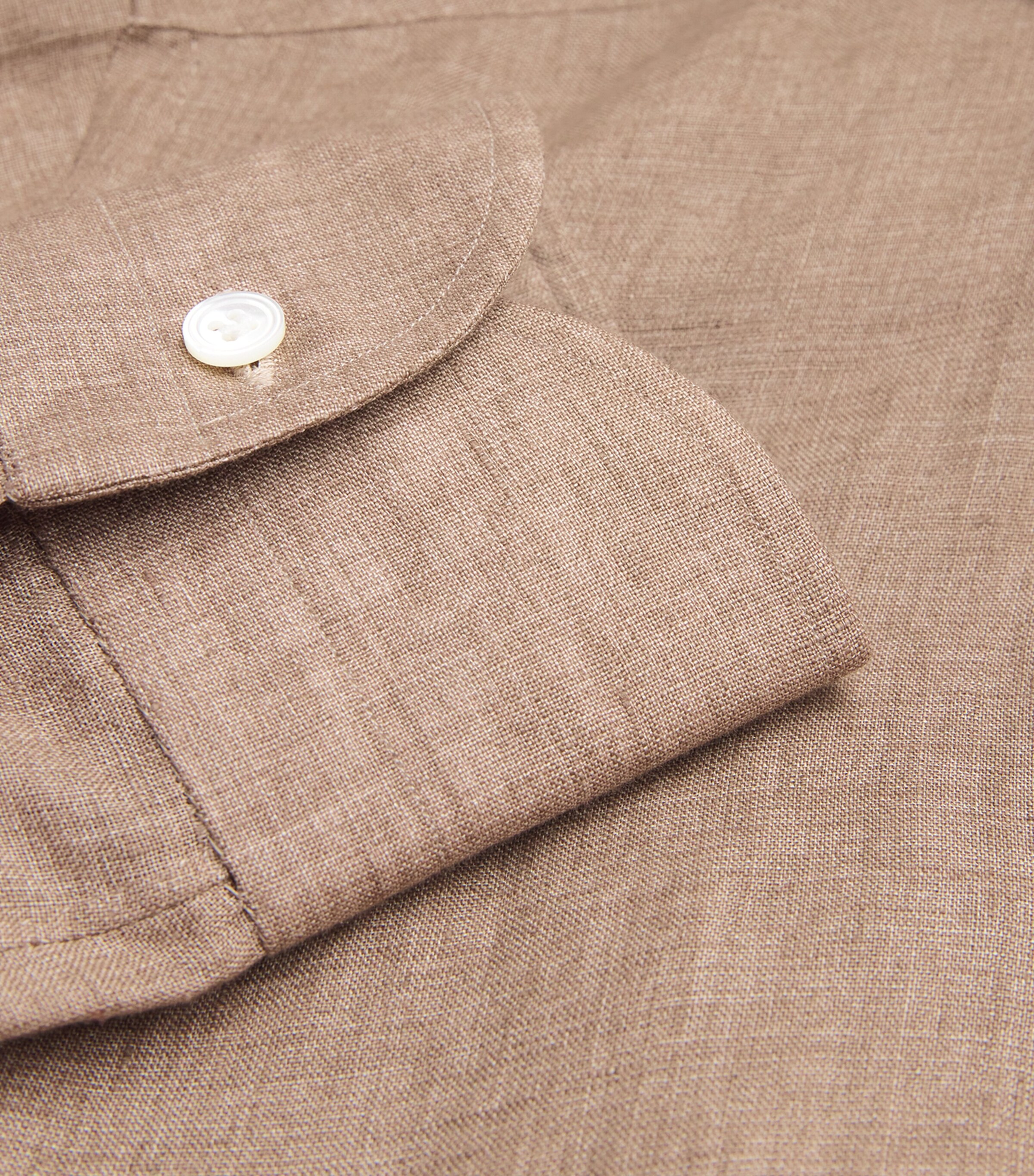 Linen Shirt BROWN Image 5