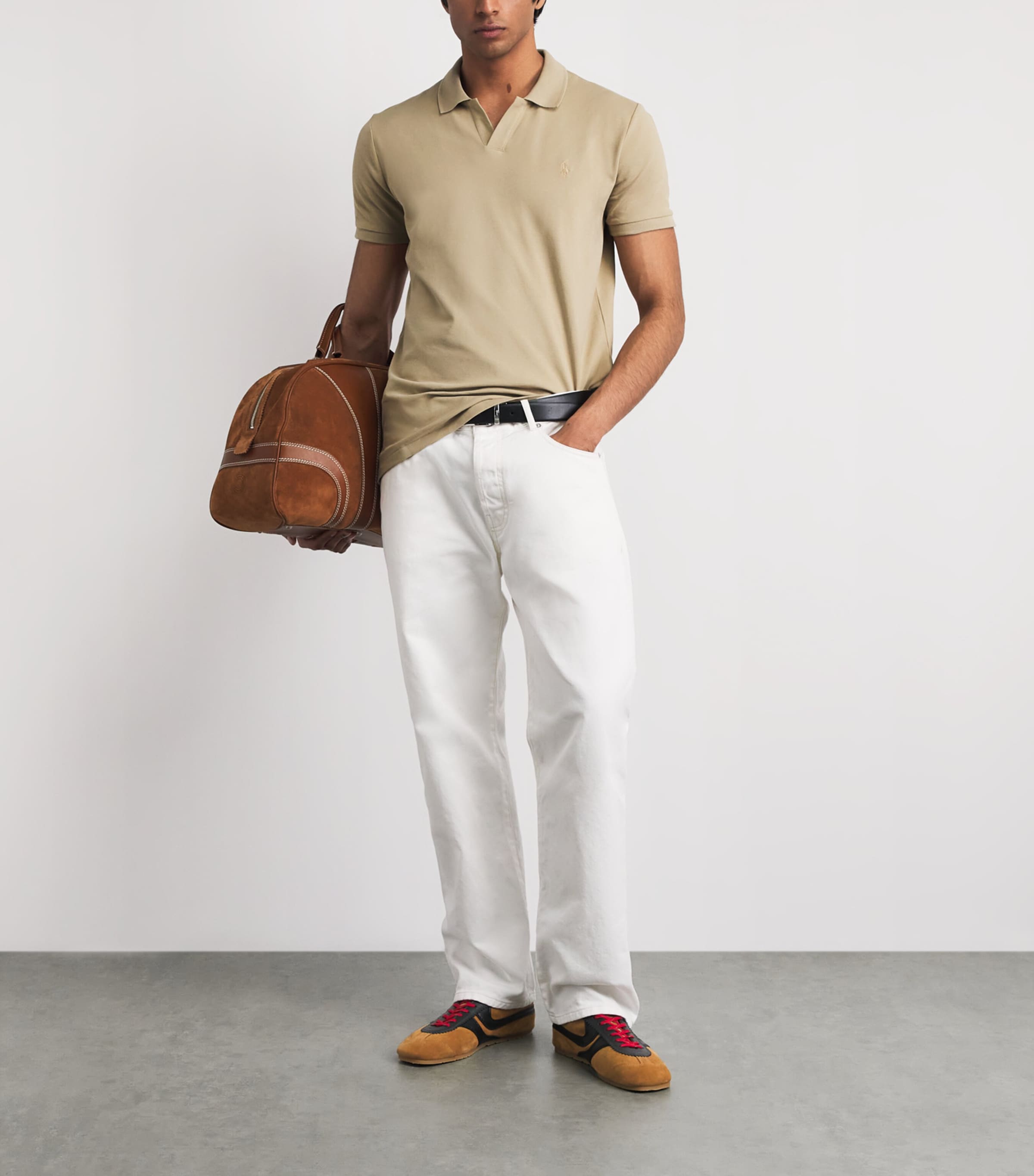 Polo Ralph Lauren Mens Stretch-Cotton Custom-Fit Polo Shirt Coastal Image 2