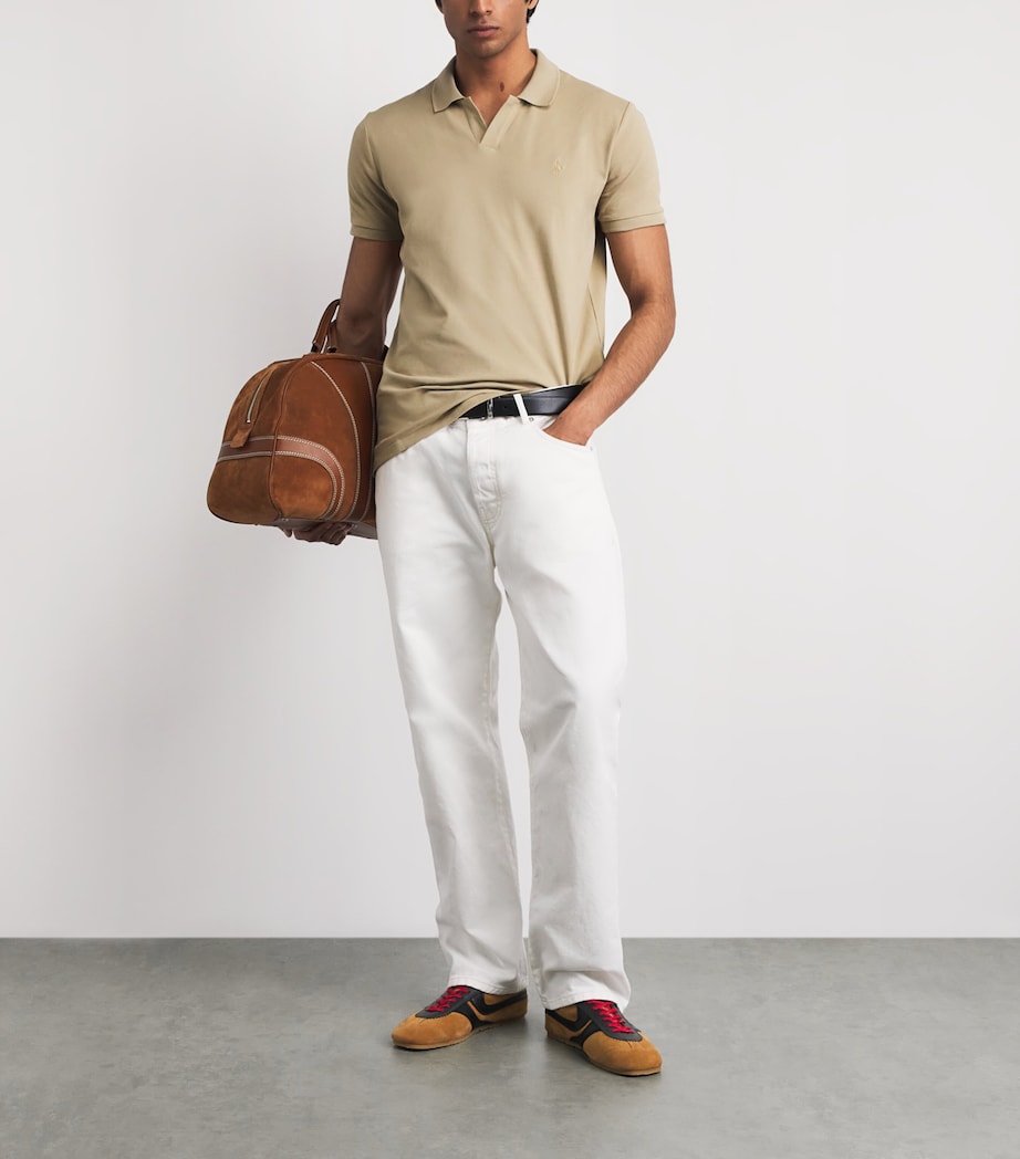Polo Ralph Lauren Mens Stretch-Cotton Custom-Fit Polo Shirt Coastal Image 2