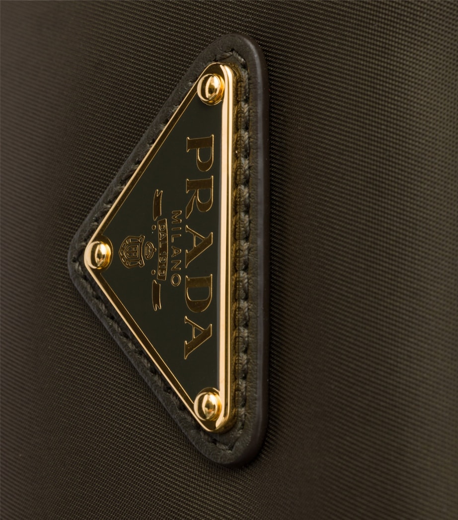 Prada Small Re-Nylon and Leather Explore Shoulder Bag Green Image 5