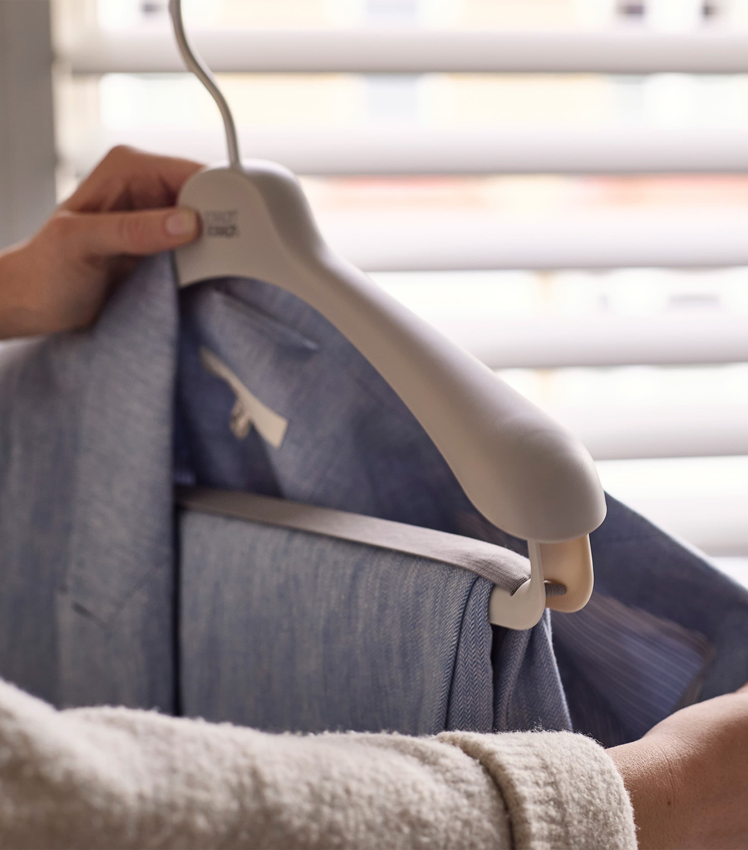 Pack of 2 Orderly Suit & Coat Hangers ECRU Image 2