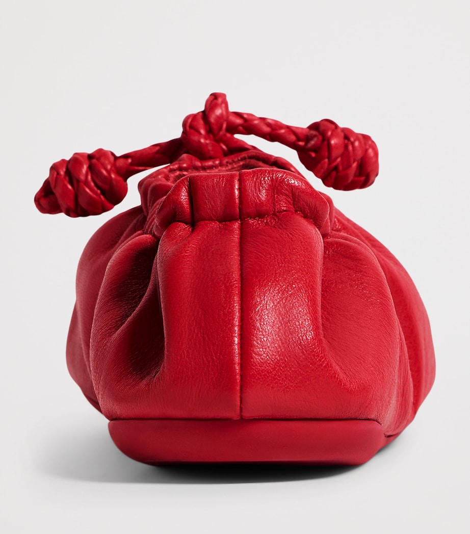 Bottega Veneta Leather Scrunched Ballet Flats Image 4