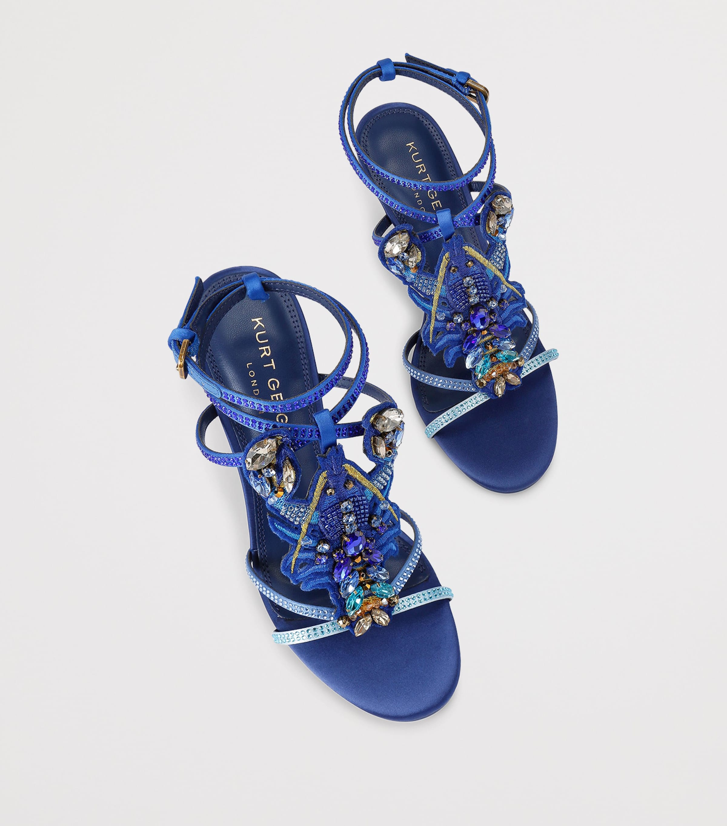 Kurt Geiger London Lobster Heeled Sandals Blue Image 4
