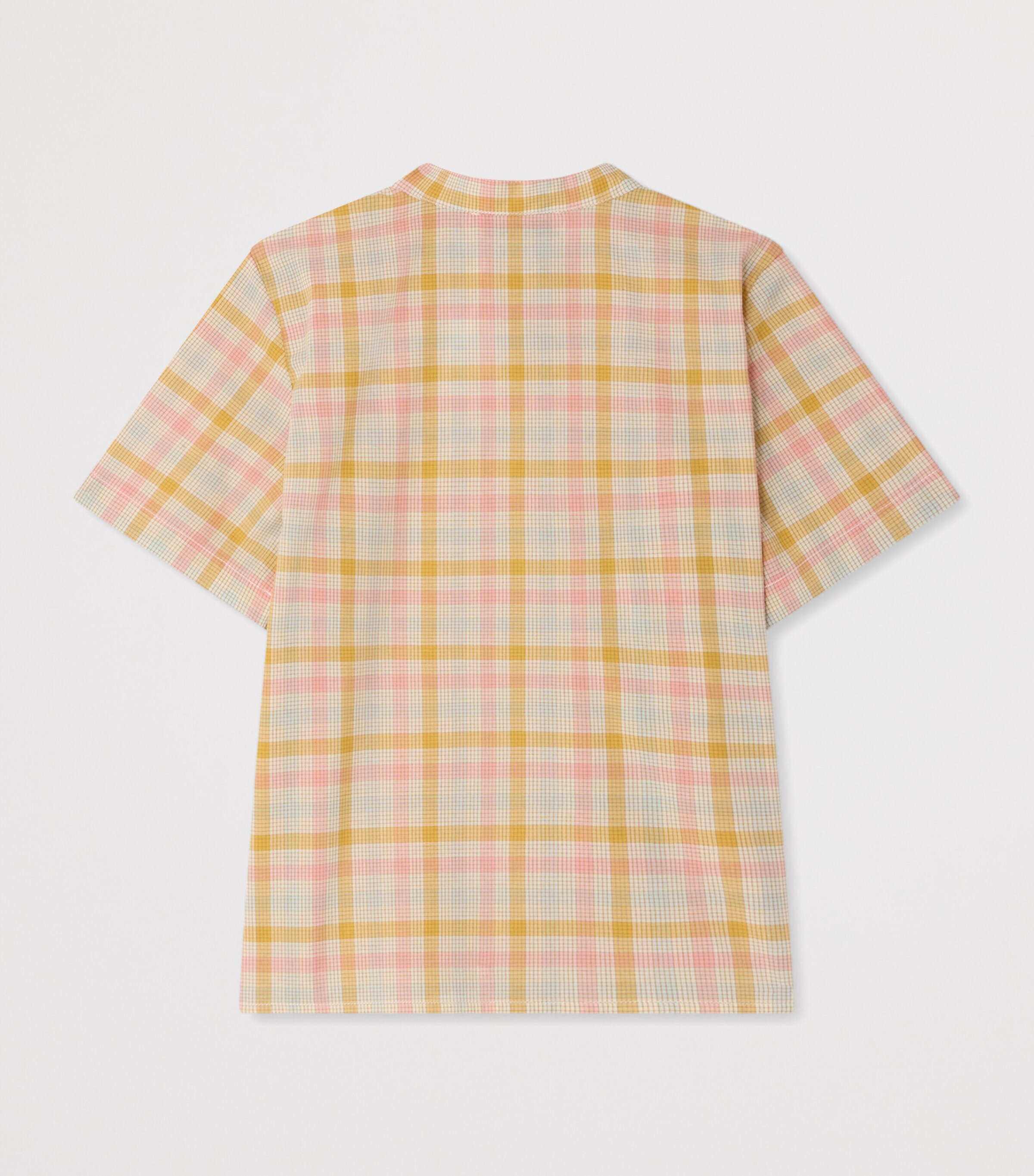 Bonpoint Cotton Check Shirt (10-14 Years) Ca Rose Image 2