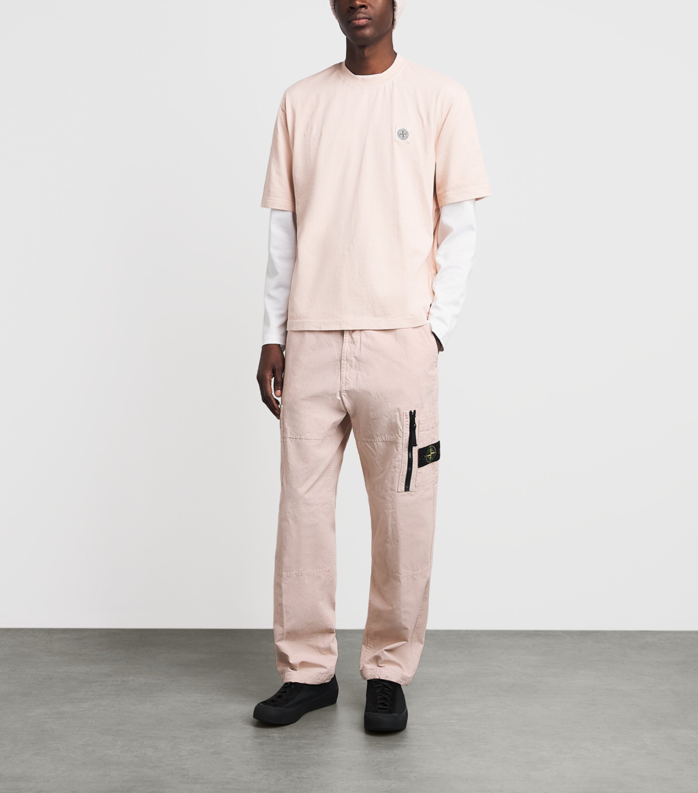 Stone Island Mens Organic Cotton Ripstop Cargo Trousers Image 2