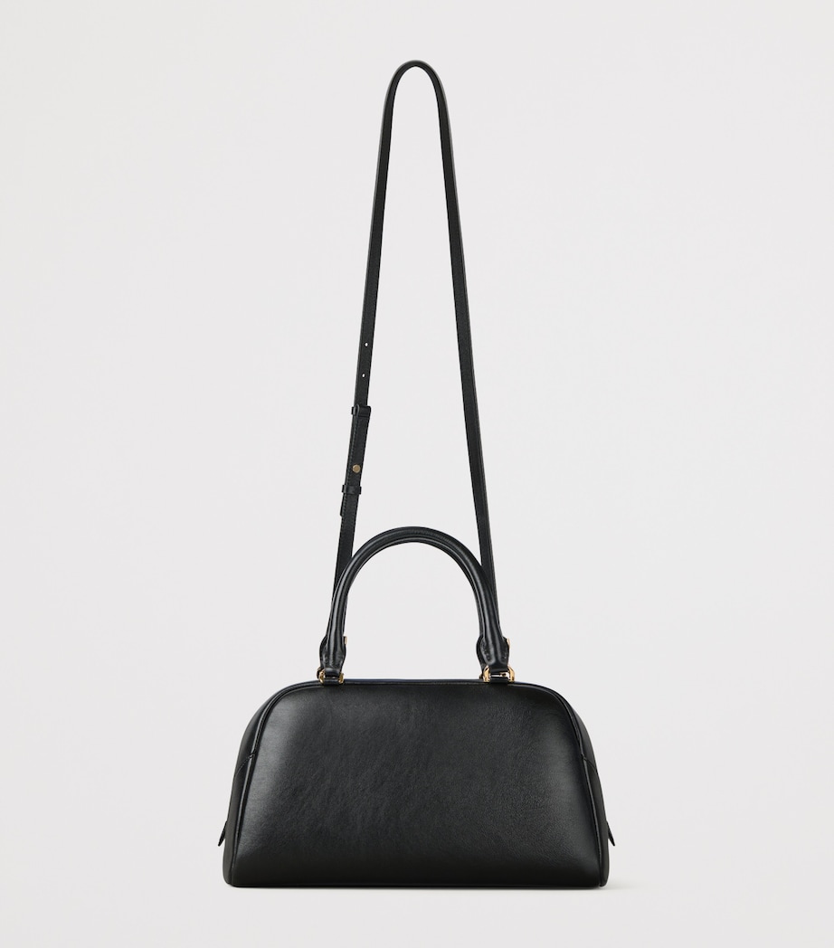 Leather Antigona Cube East-West Top-Handle Bag BLACK Image 4