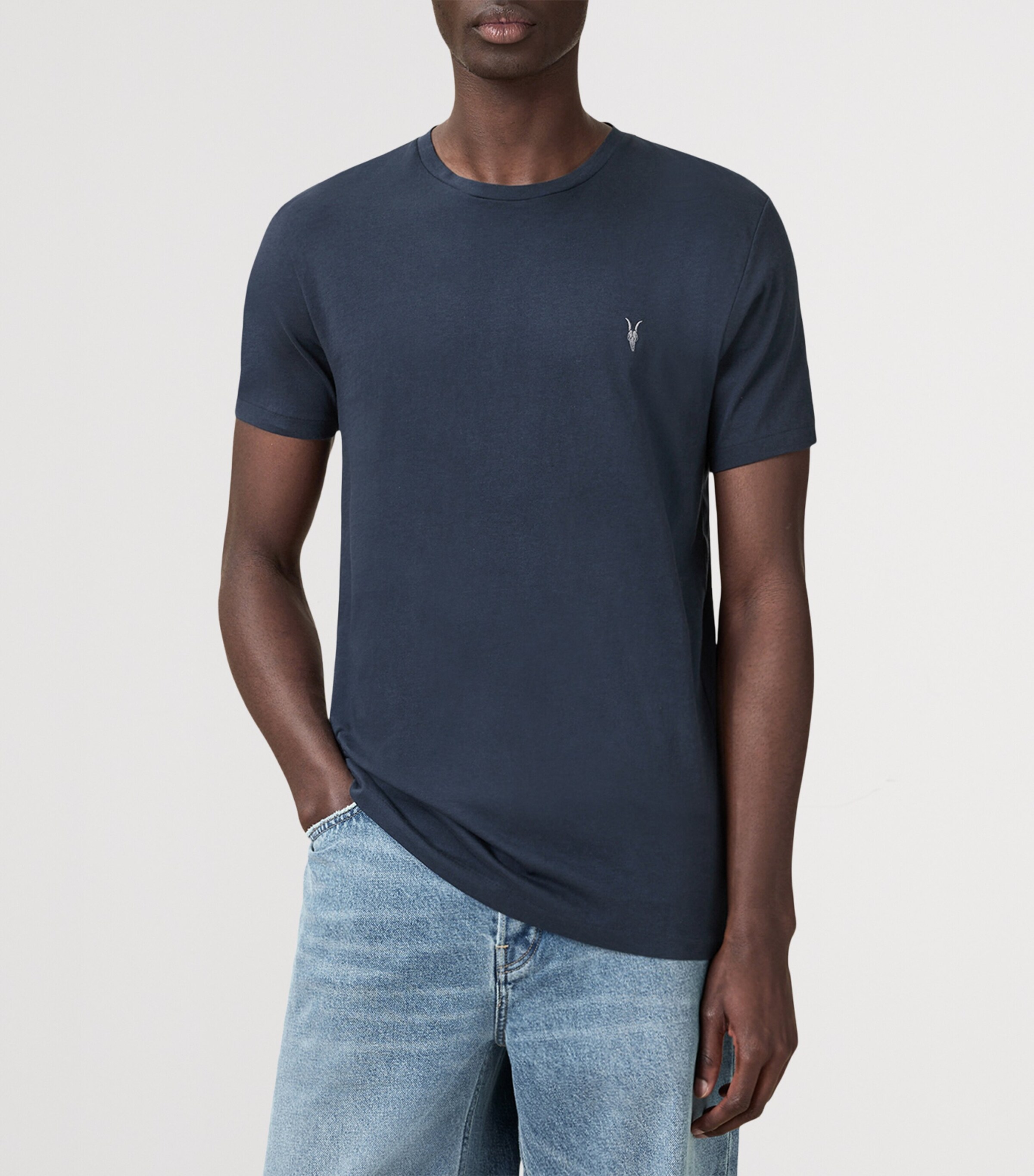 Organic Cotton Tonic T-Shirt NAVY BLUE Image 5