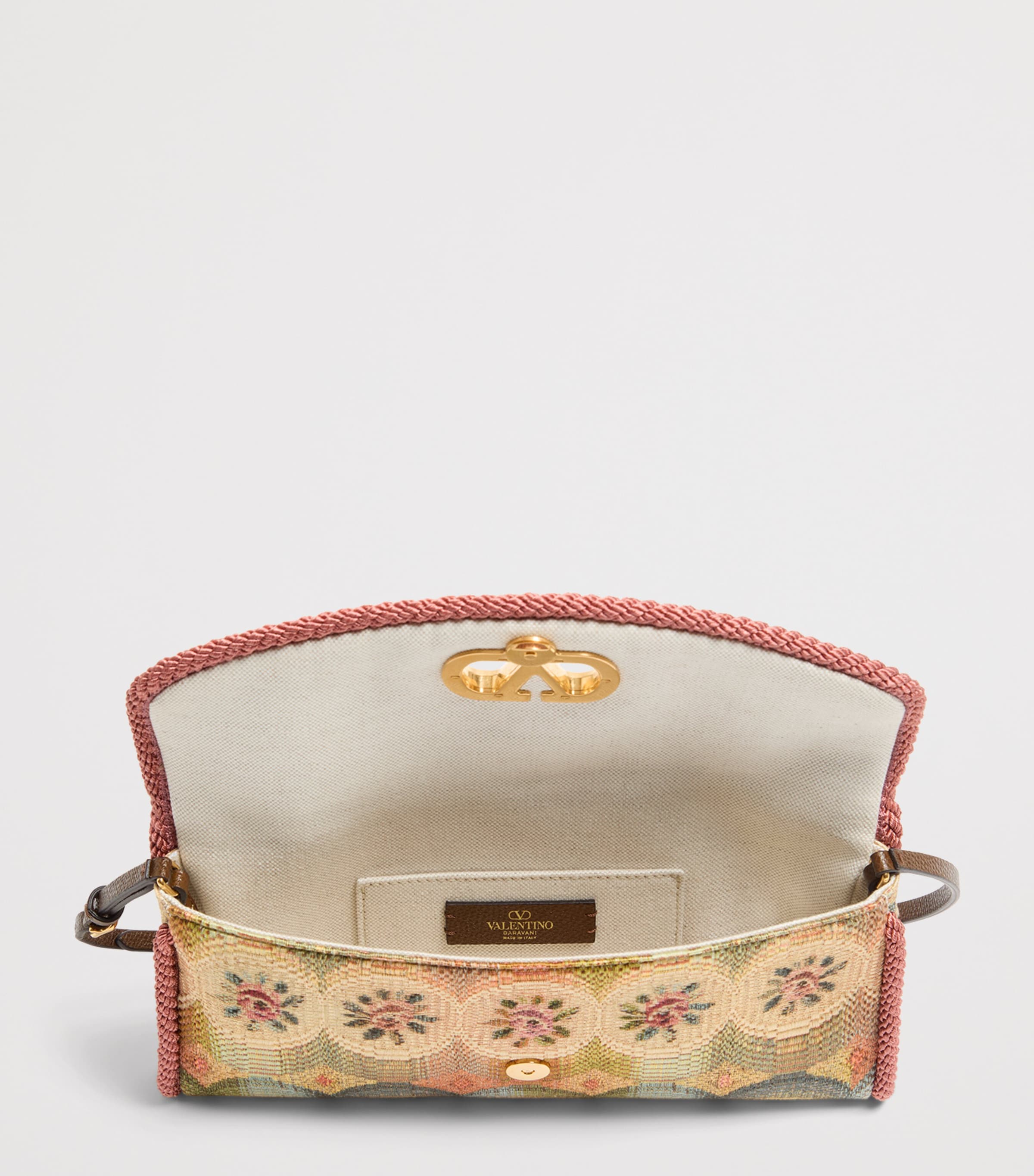 Small Floral Jacquard DeVain Shoulder Bag CYN Image 5