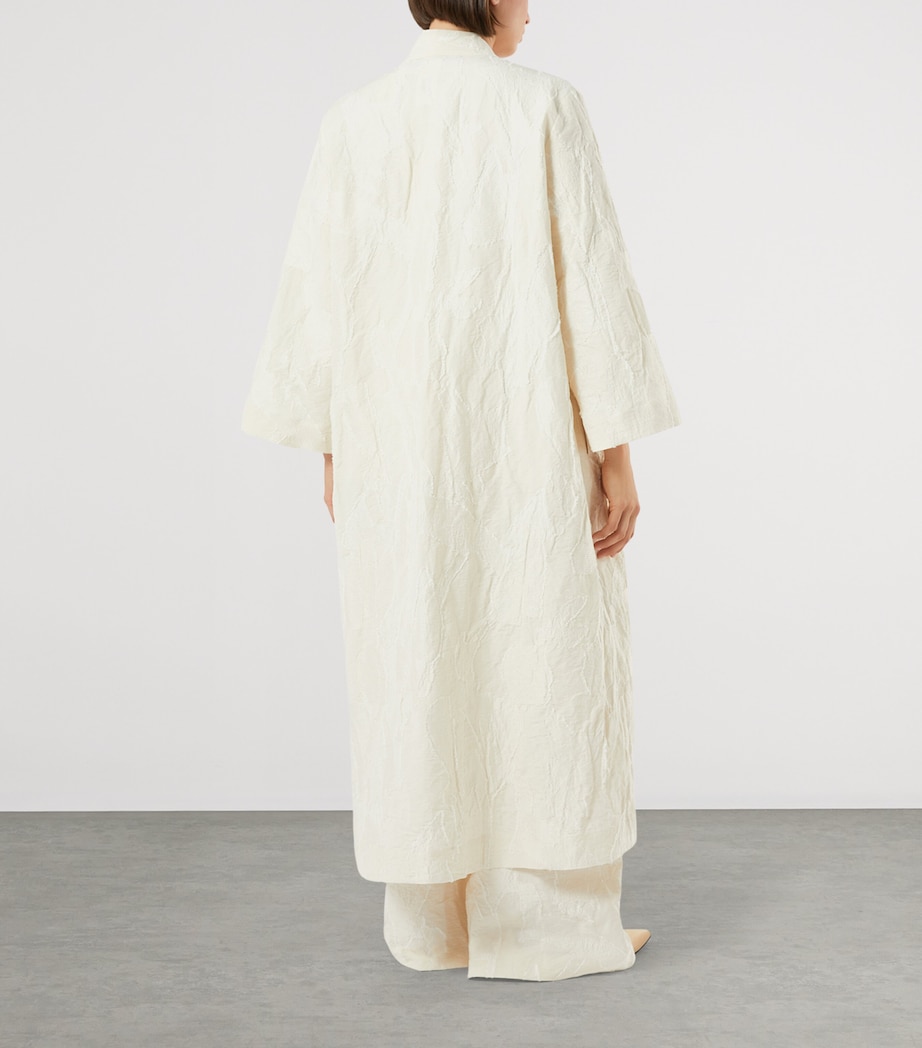 Wool Longline Jacket IVORY Image 3