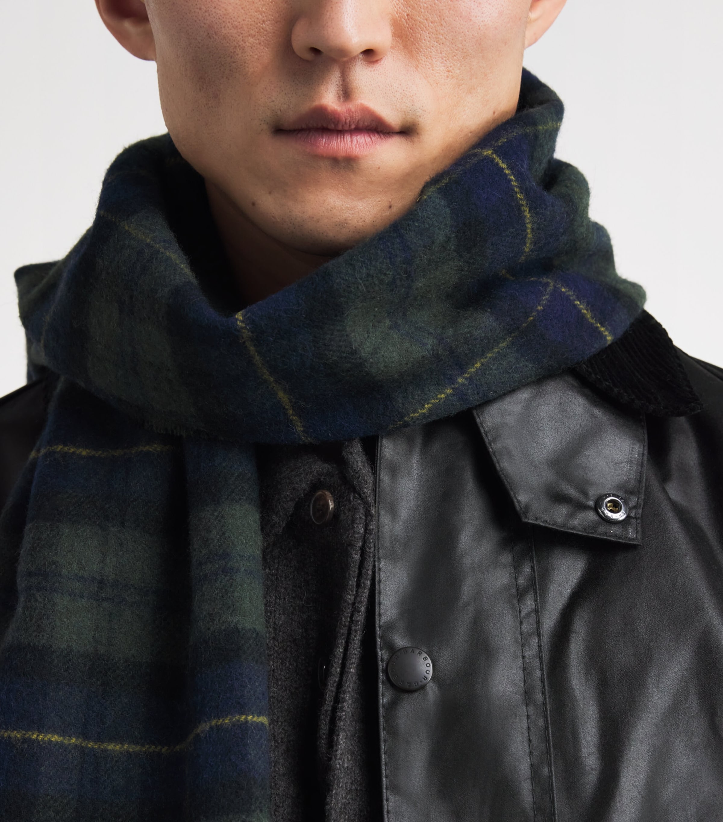 Waxed Bedale Jacket BLACK Image 3