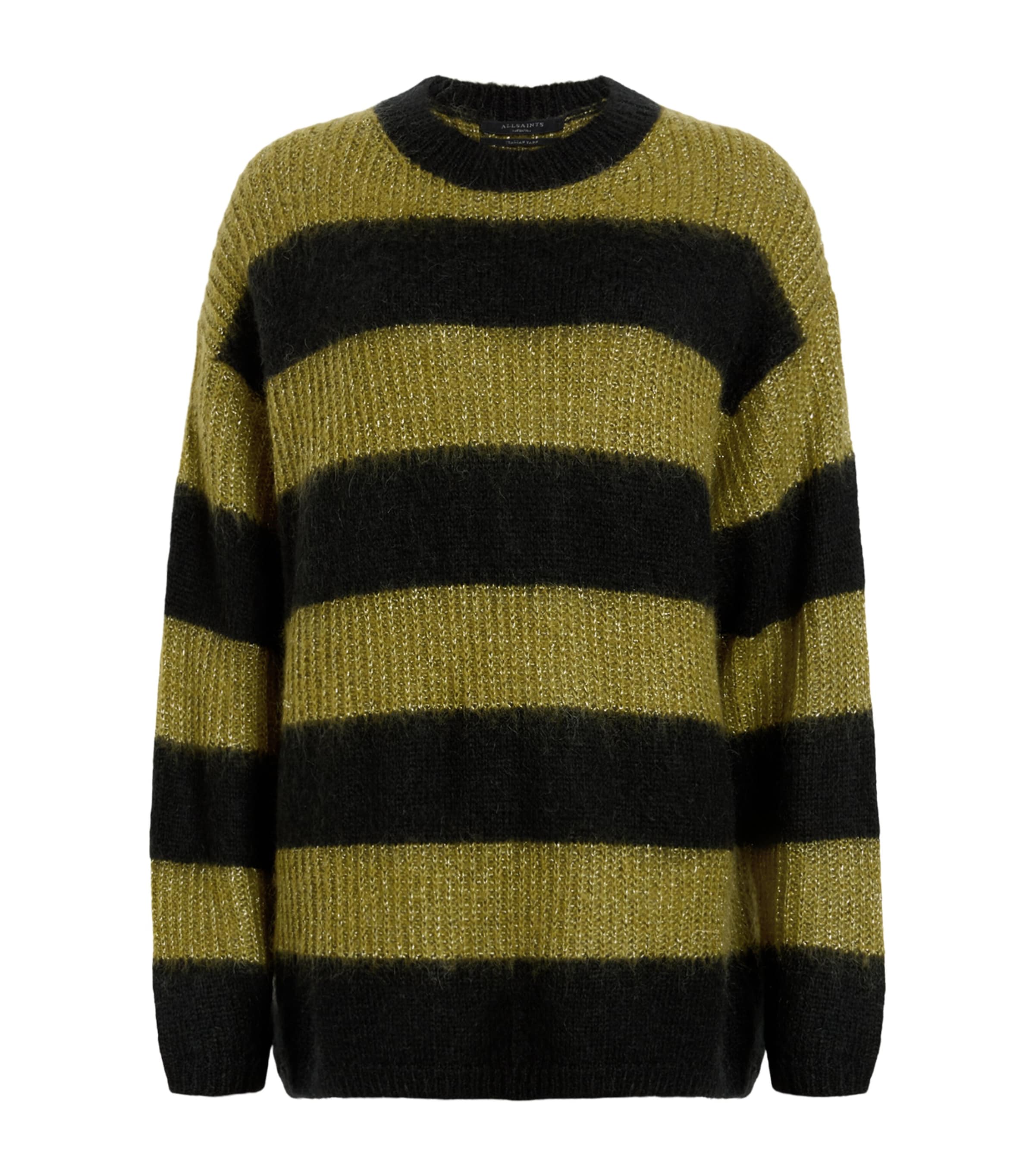 Shop Allsaints Striped Onyx Sweater