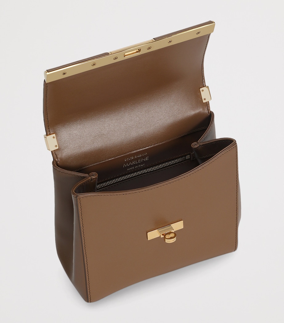 Leather Marlene Shoulder Bag 8Z093-CARAMELLO Image 5