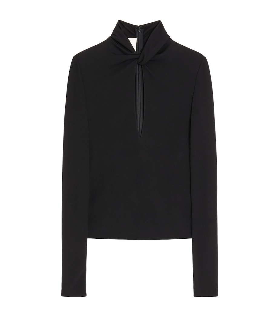 Valentino Womens Keyhole Long-Sleeve Top Image 1