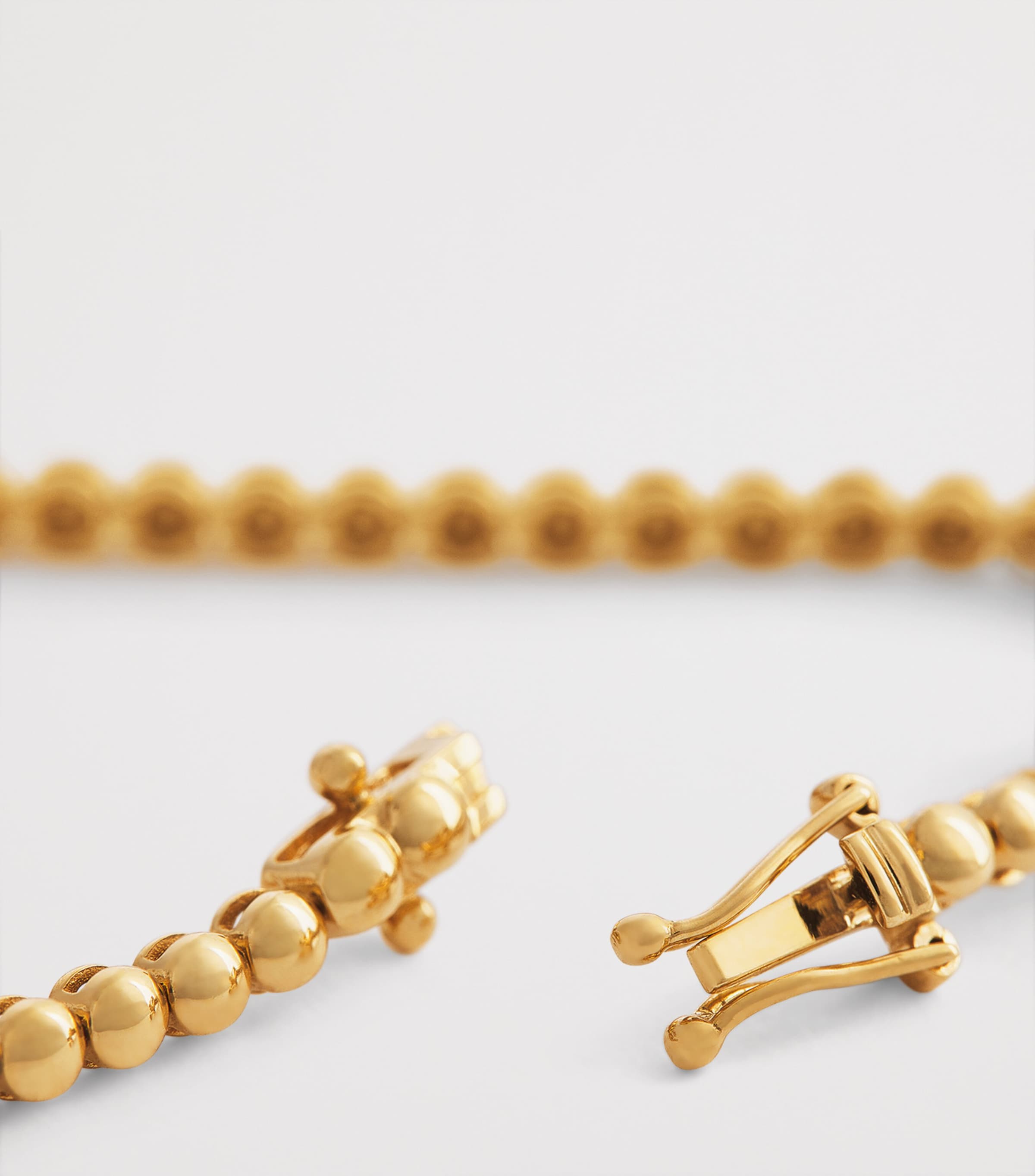 Yellow Gold and Diamond Bezel Tennis Bracelet YELLOW GOLD Image 4