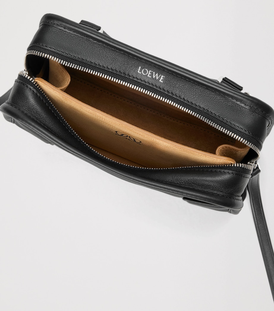 LOEWE Mini Leather Amazona 180 Top-Handle Bag Black Image 9
