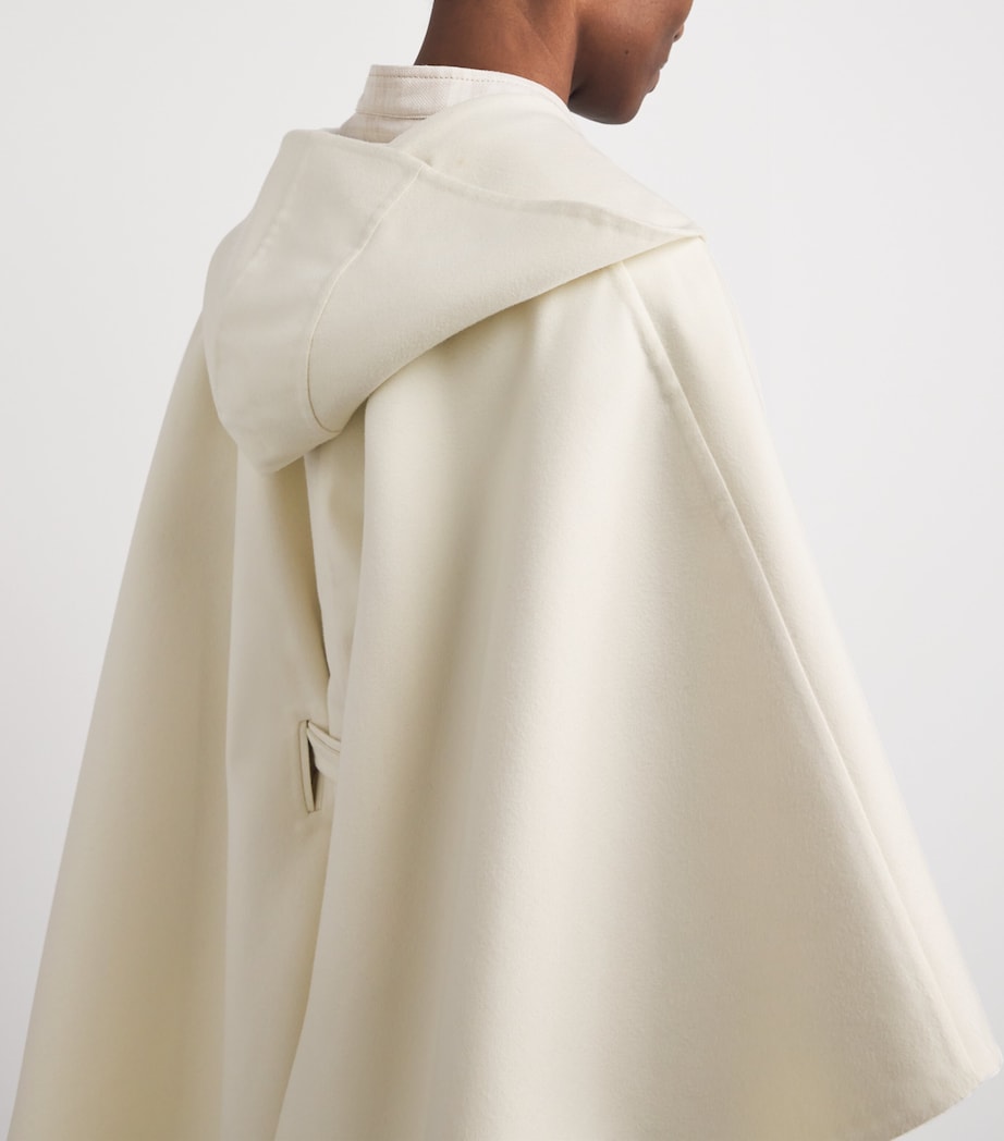 Colombo Womens Kid Wool Belted Cape Light Blue Image 5