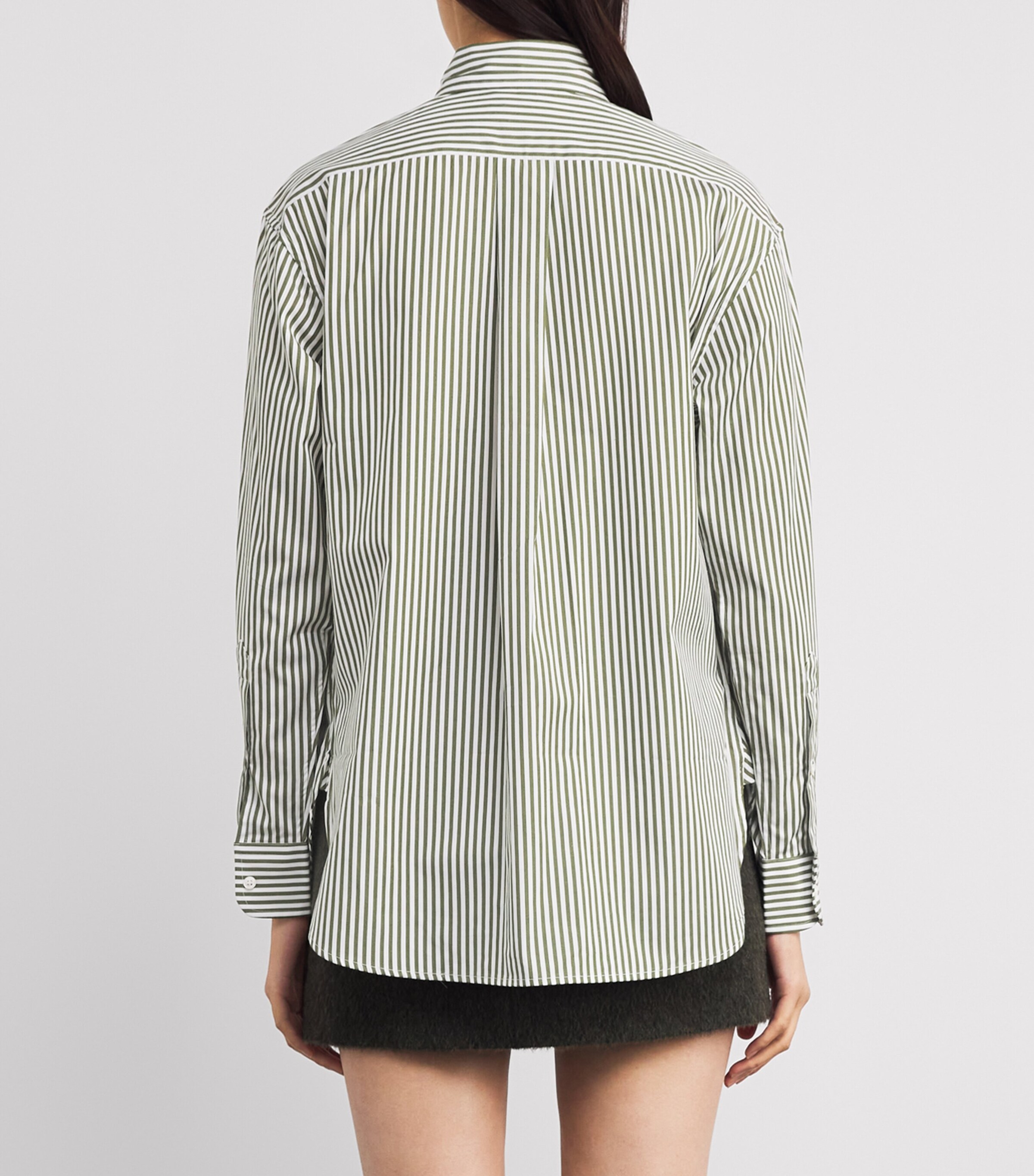 Cotton Stripe Shirt 1936 SPPLY OLIVE WHT Image 4
