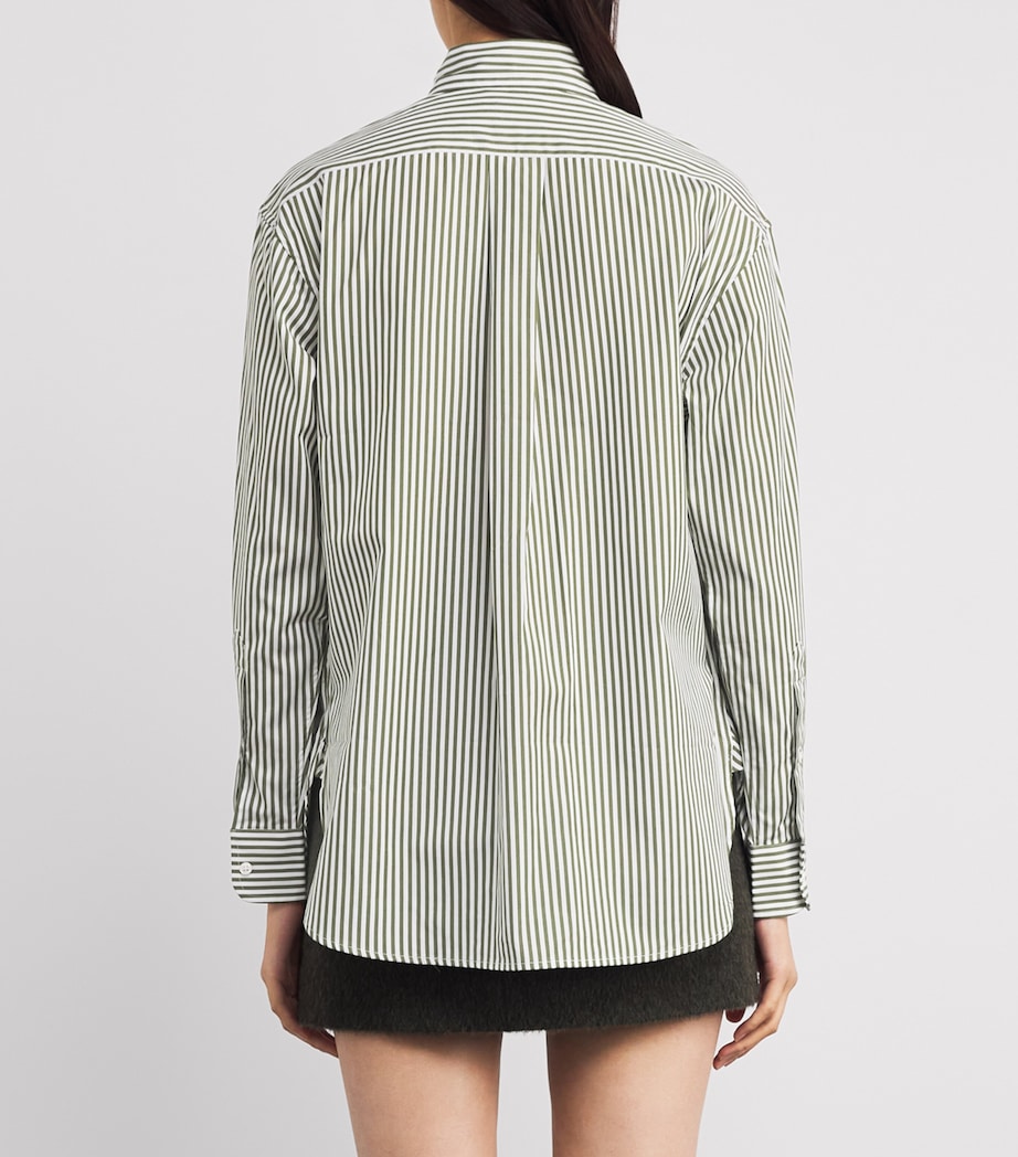 Cotton Stripe Shirt 1936 SPPLY OLIVE WHT Image 4