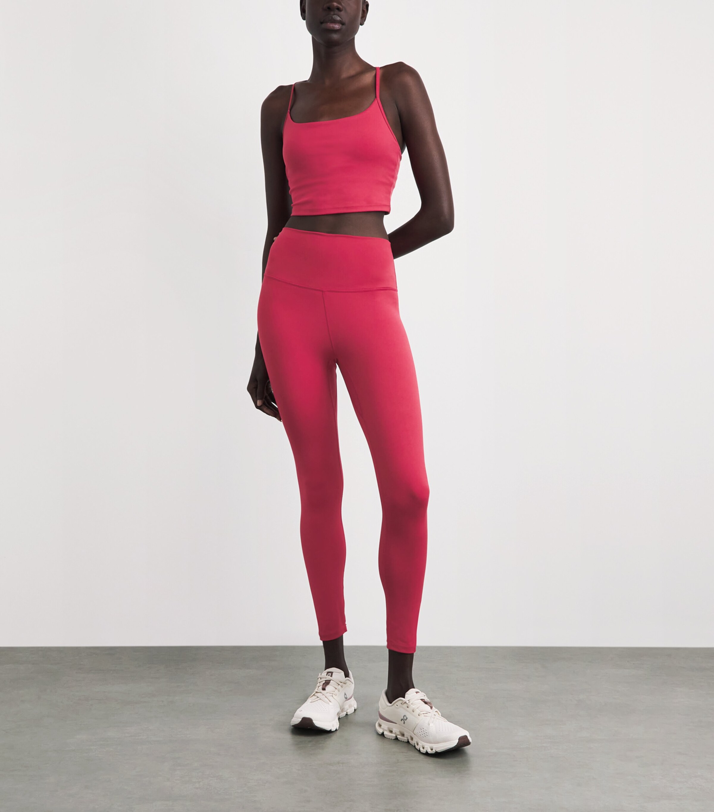 Varley Womens FreeSoft High-Rise Sports Leggings Rich Raspberry Image 2