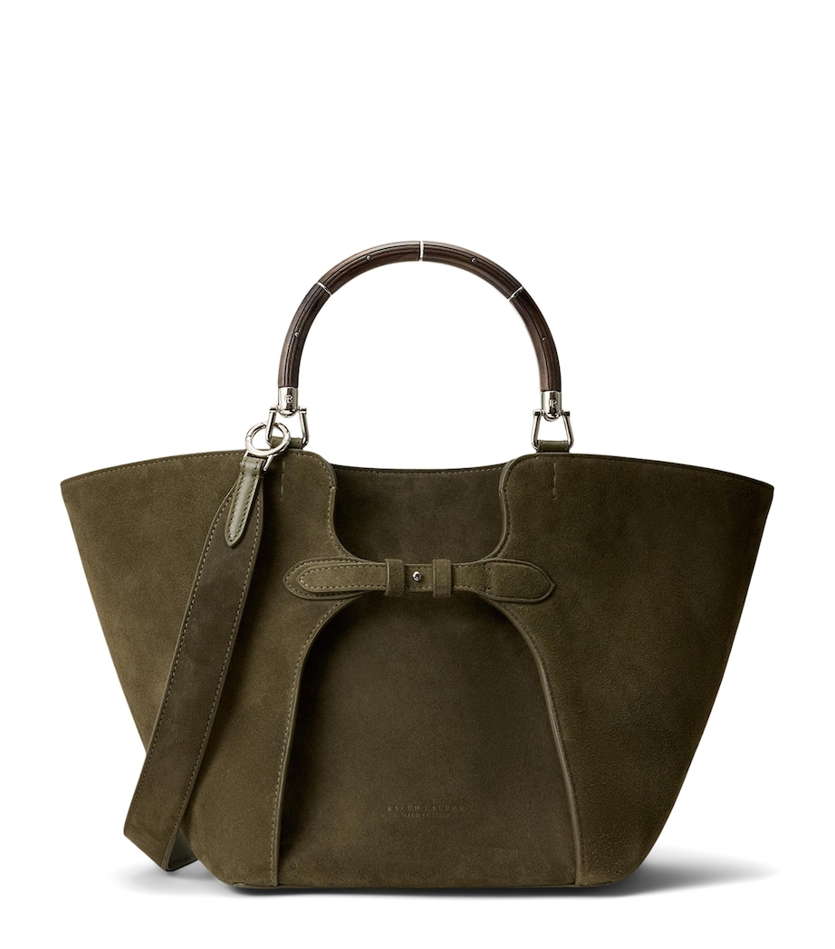 Ralph Lauren Collection Suede Ralph Tote Bag Dark Taupe Image 1