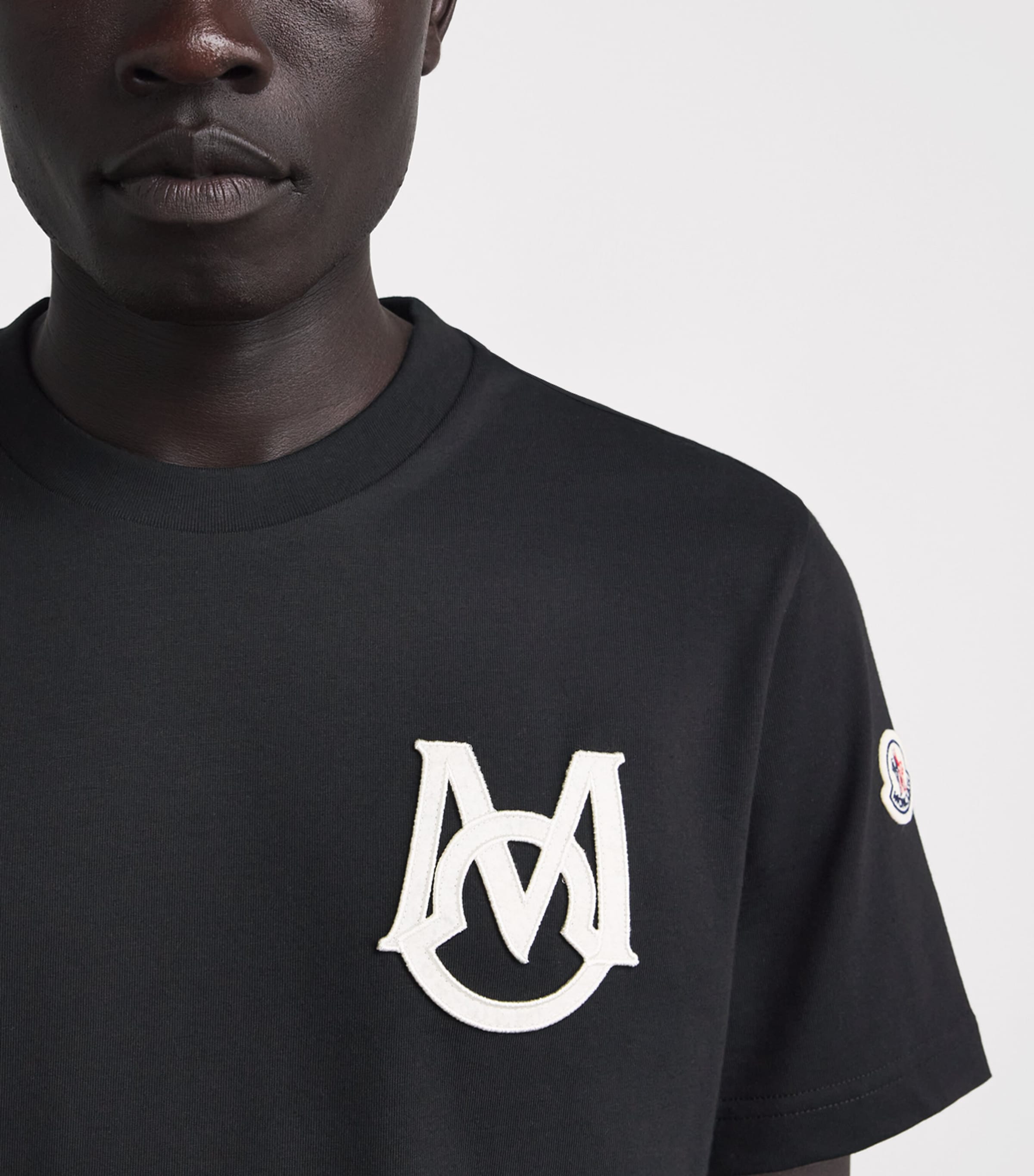 Moncler Mens Cotton Logo T-Shirt Image 3