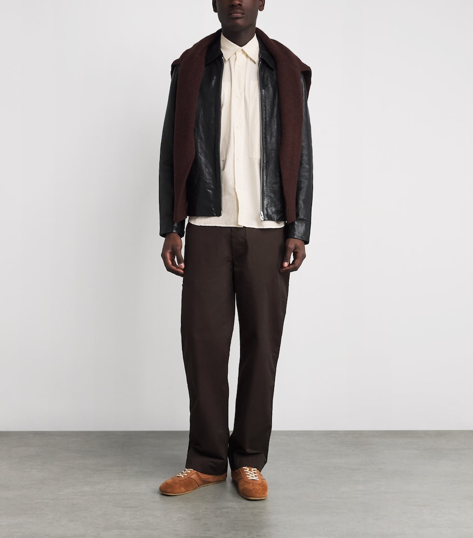 Cotton-Blend Oversized Shirt OATMEAL Image 2