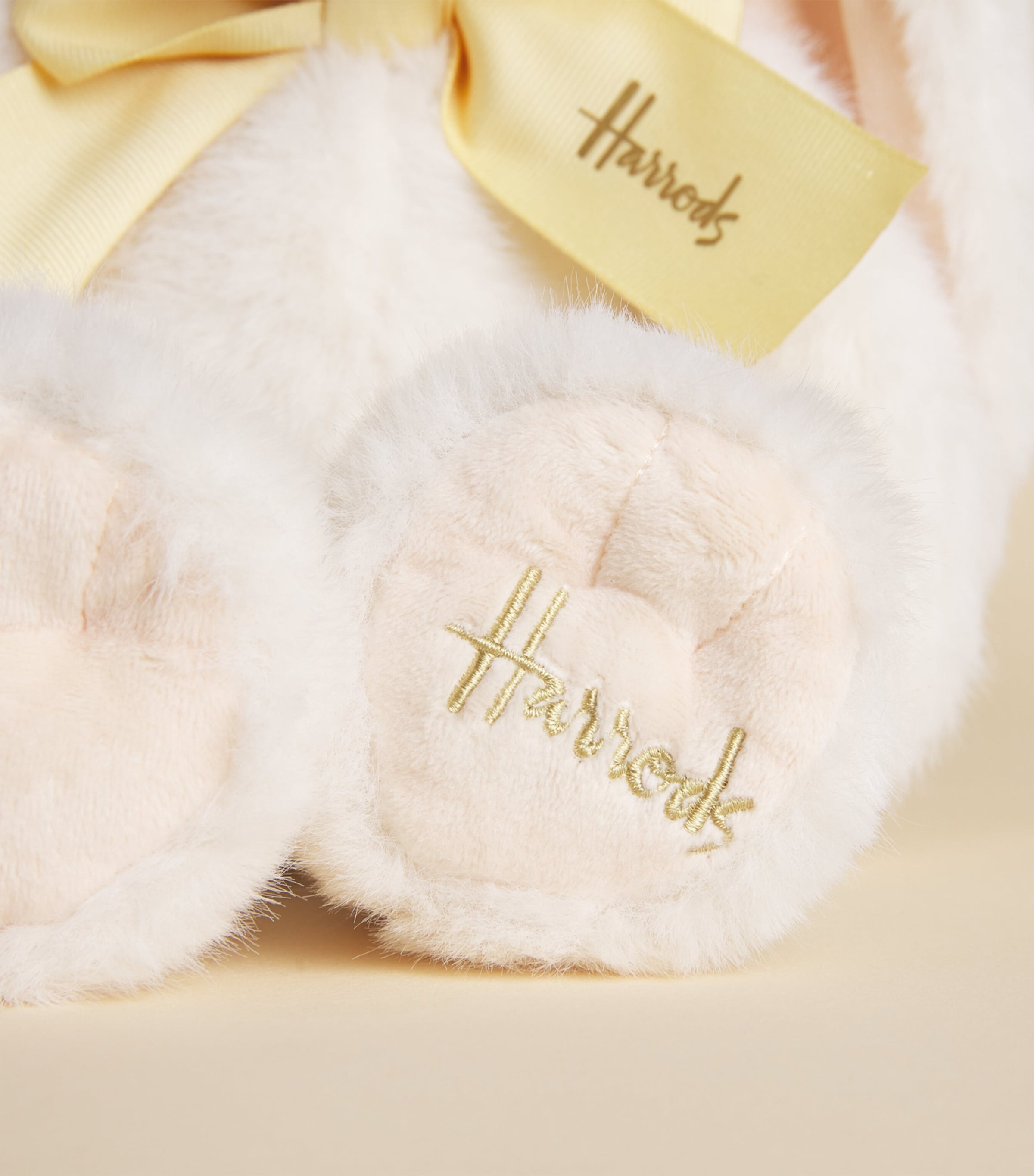 Harrods Plush White Bunny and Belgian Chocolate Easter Egg White Image 4
