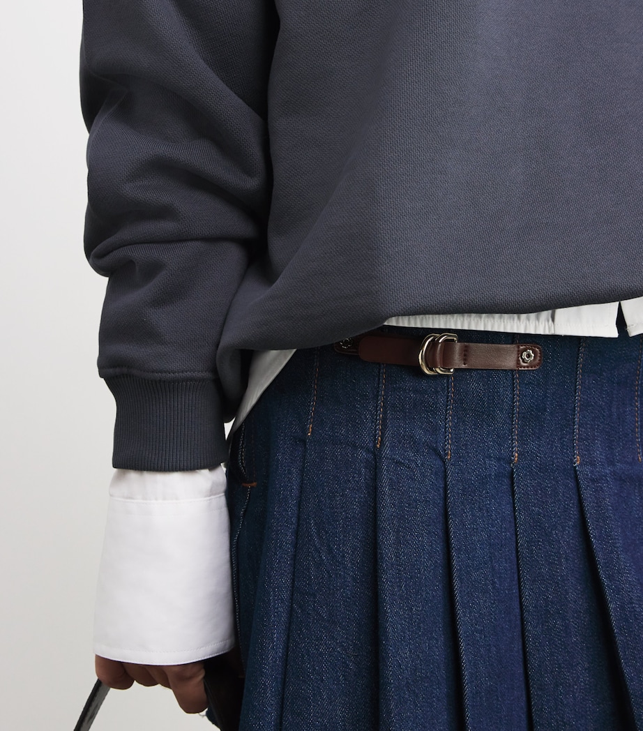 Oversized Varsity Sweatshirt MIDNIGHT BLUE Image 6