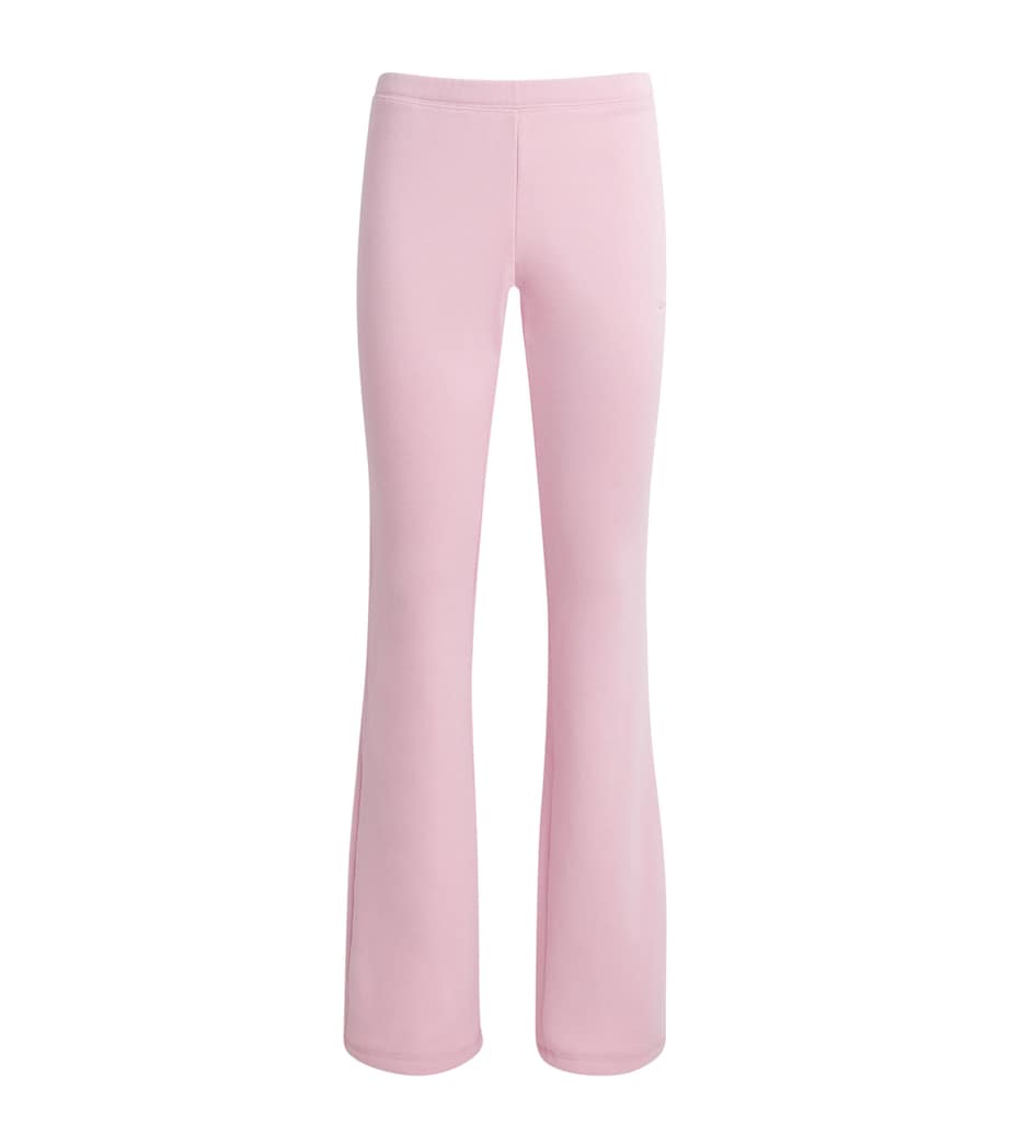 Skims Womens Cotton-Blend Fleece Slim Lounge Pants Halite Image 1
