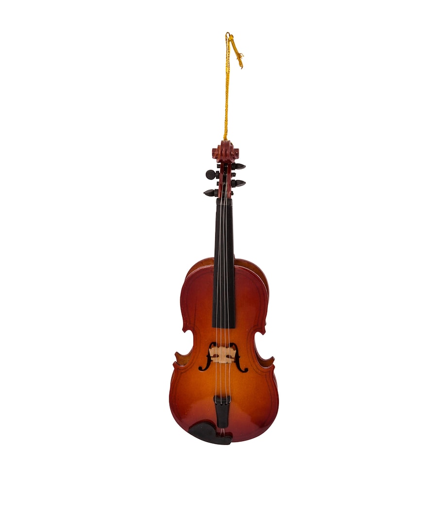 Kurt.S.Adler Wood Violin Tree Decoration Image 8