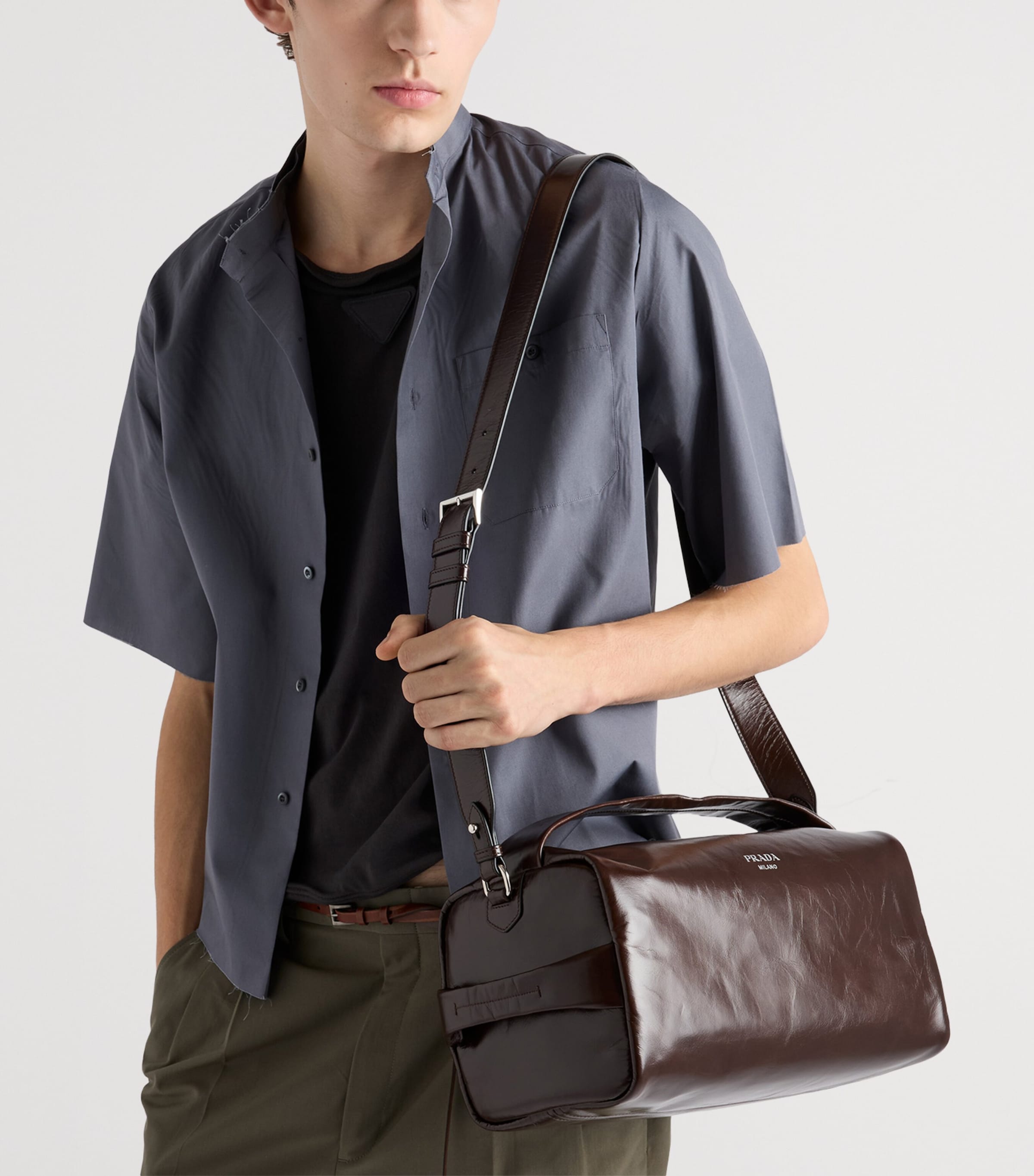 Leather Shoulder Bag F01D6 Image 2