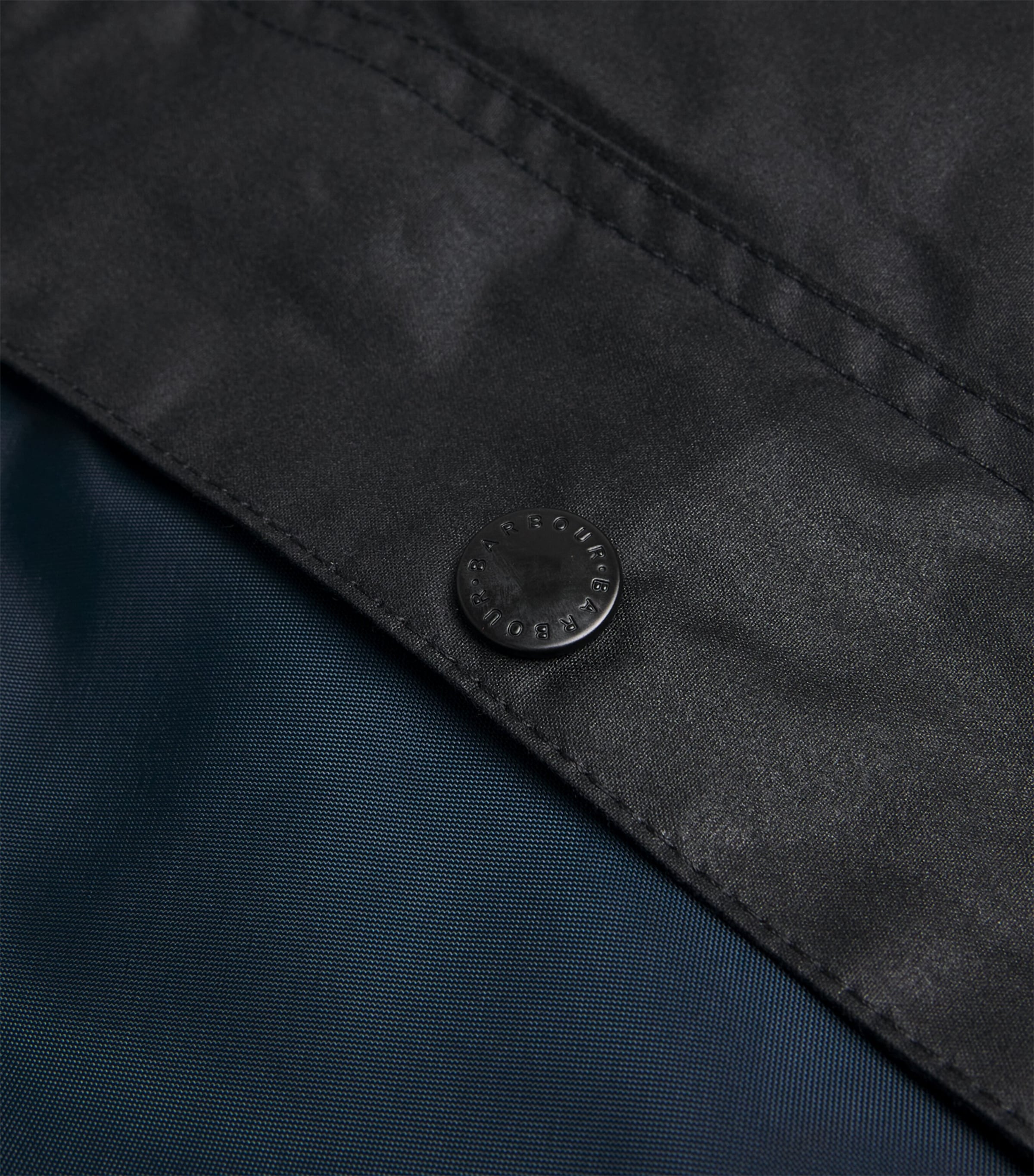 Barbour Mens Waxed Cotton Icons Spey Jacket Navy Image 6
