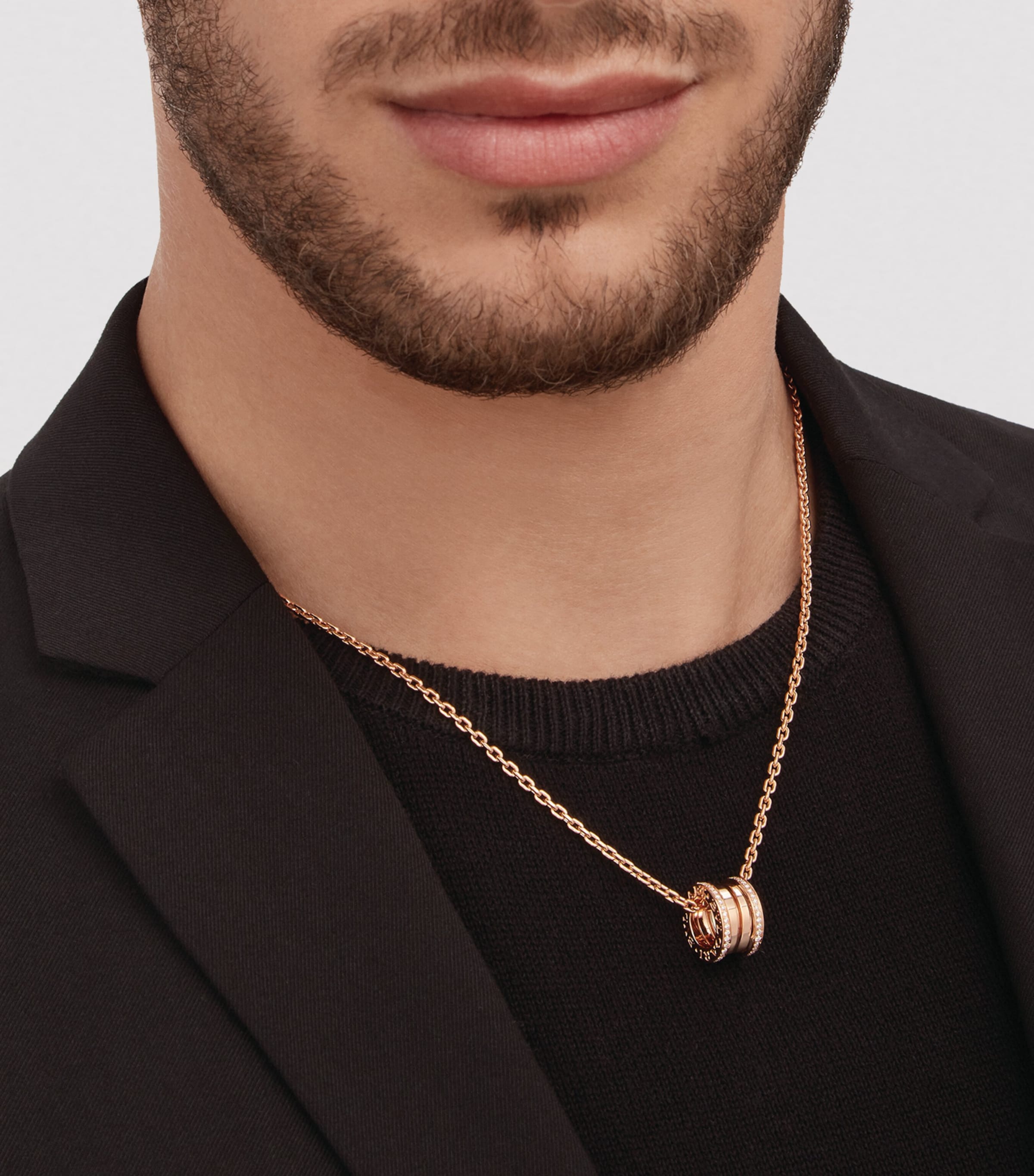 Bvlgari Rose Gold and Diamond B.zero1 Necklace Pink Gold Image 4