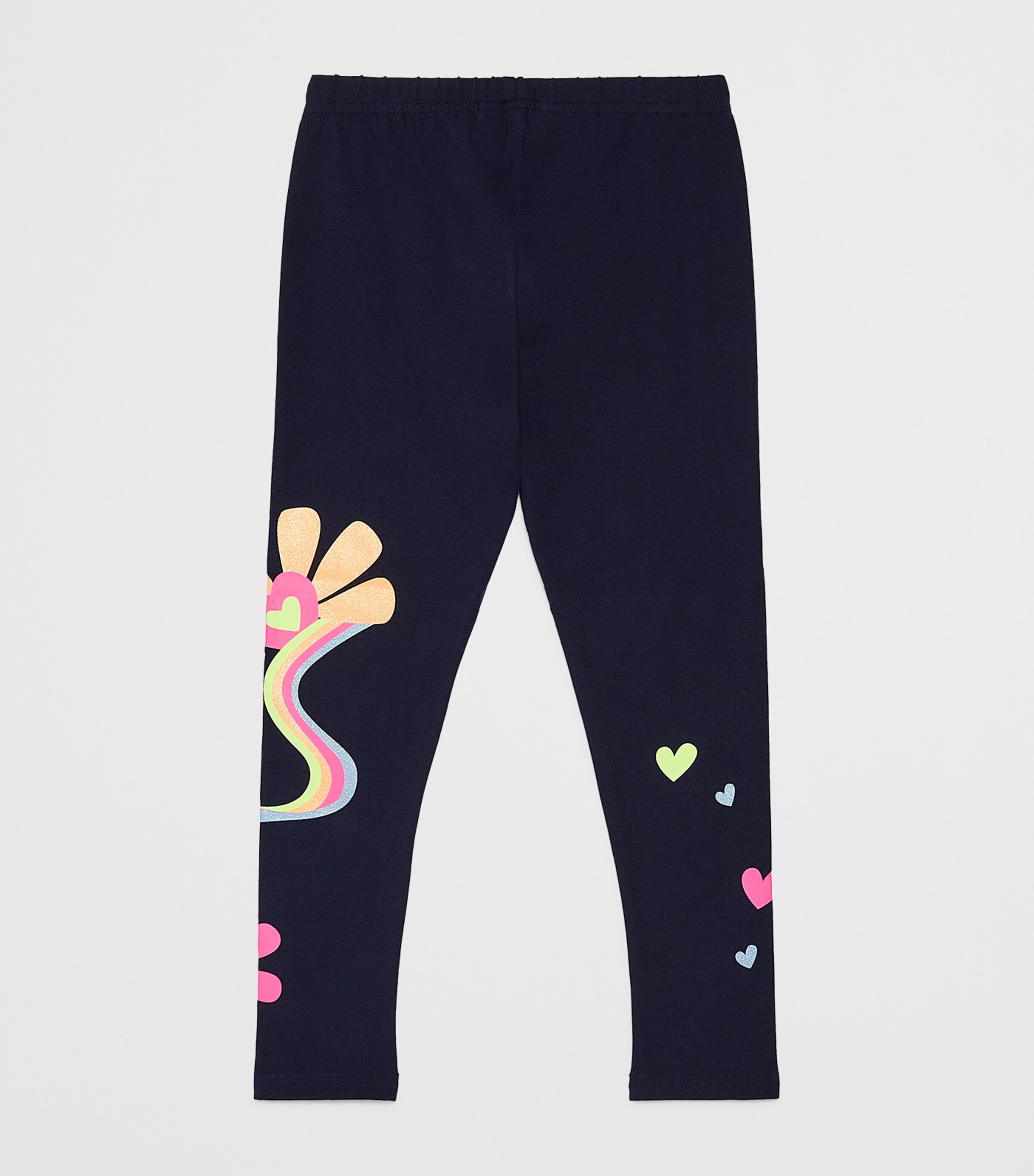 Billieblush Stretch-Cotton Printed Leggings (4-12 Years) Navy Image 2