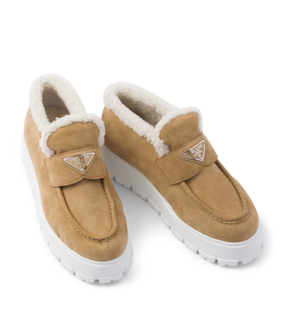 Prada Suede Slip-On Sneakers Image 5