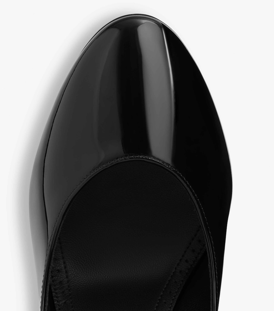 Patent Leather Decollete Pumps 110 NOIR Image 4