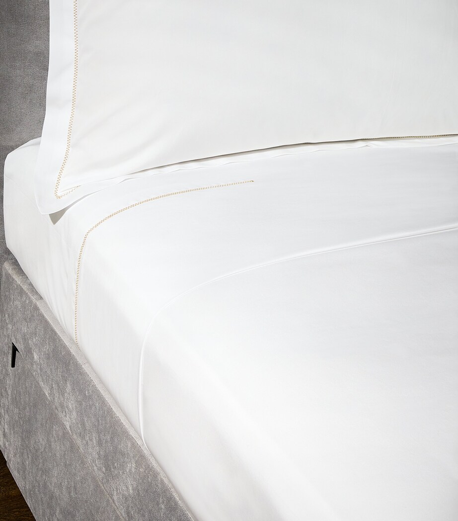 Ivy Super King Flat Sheet (270cm x 300cm) GOLD Image 4