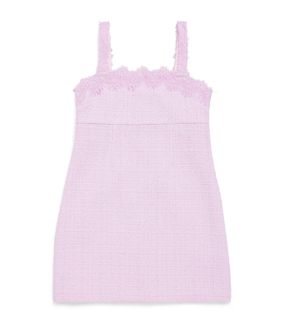 LoveShackFancy Tweed Lace-Trim Willamina Dress (8-14 Years) Image 1