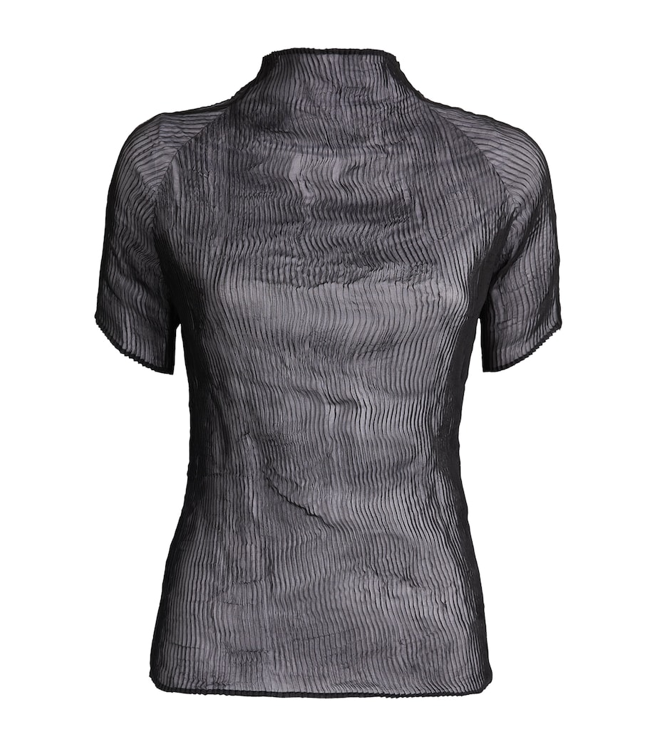 Semi-Sheer Chiffon Twist Top 15 Image 1