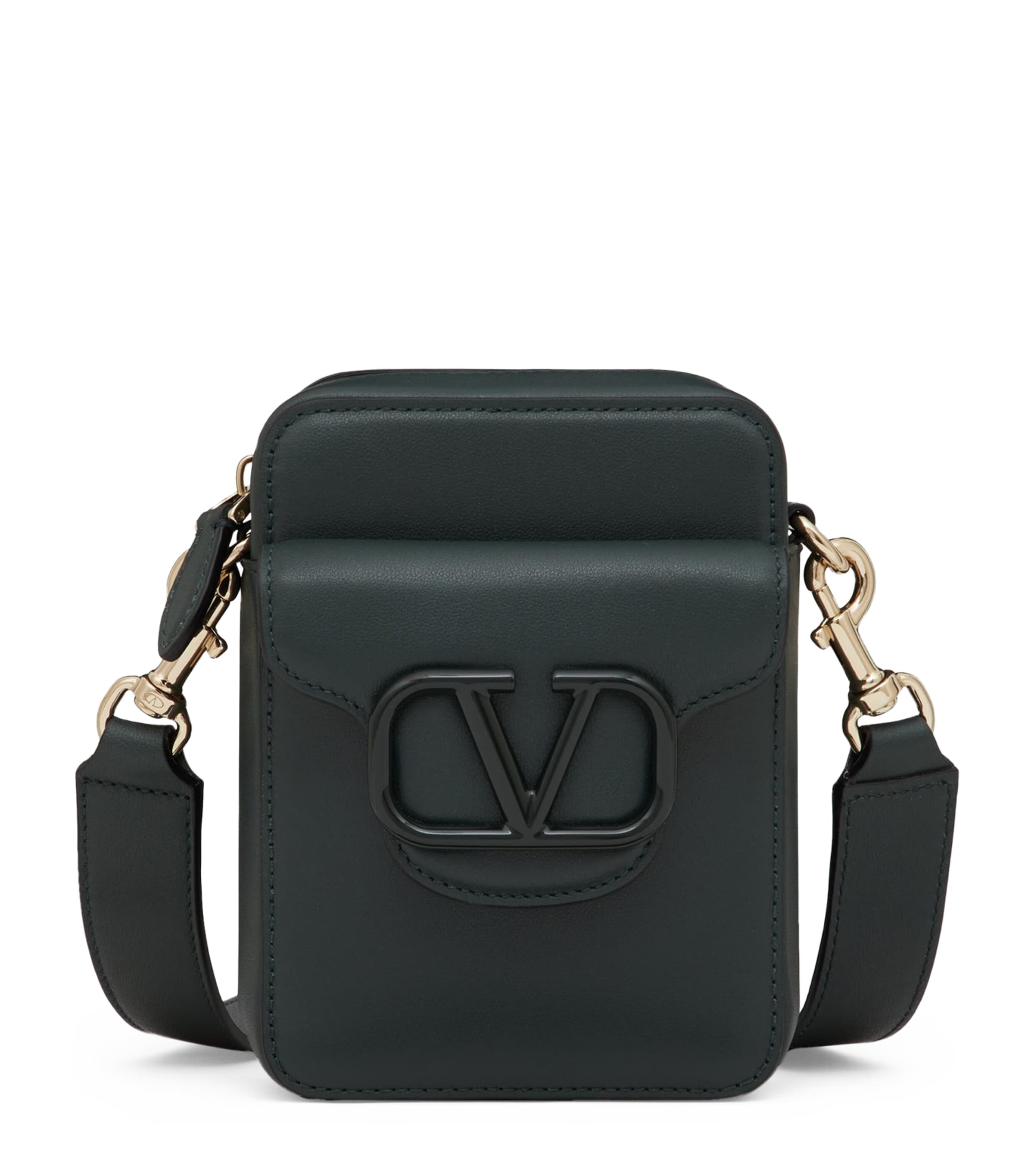 Shop Valentino Leather Cross-body Bag In Black